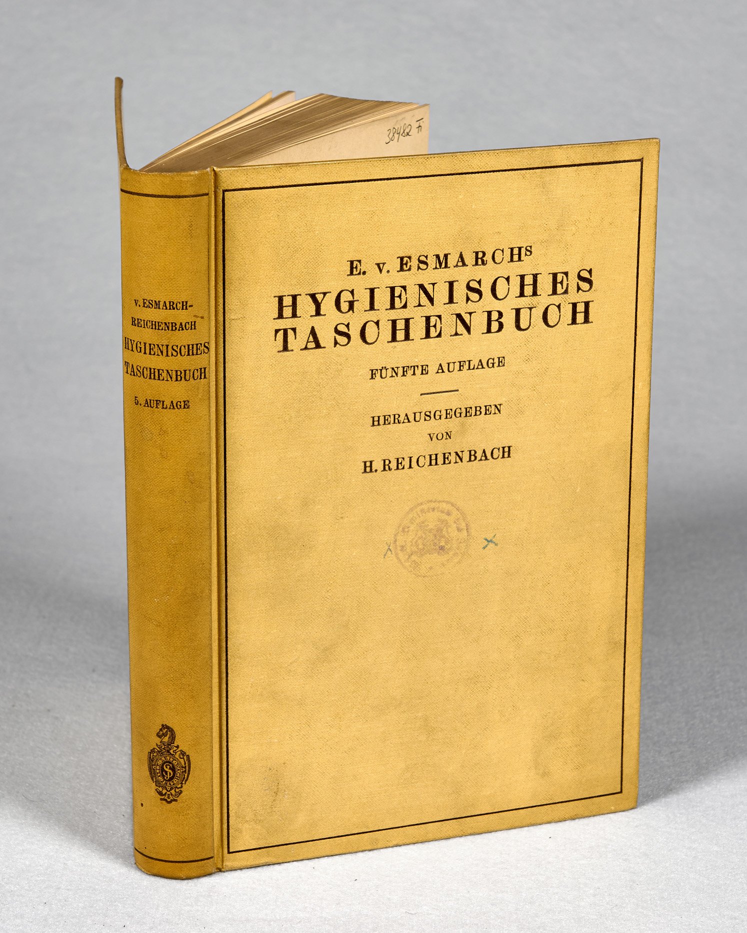 E. v. Esmarchs Hygienisches Taschenbuch, Fünfte Auflage (Wilhelm-Fabry-Museum CC BY-NC-SA)