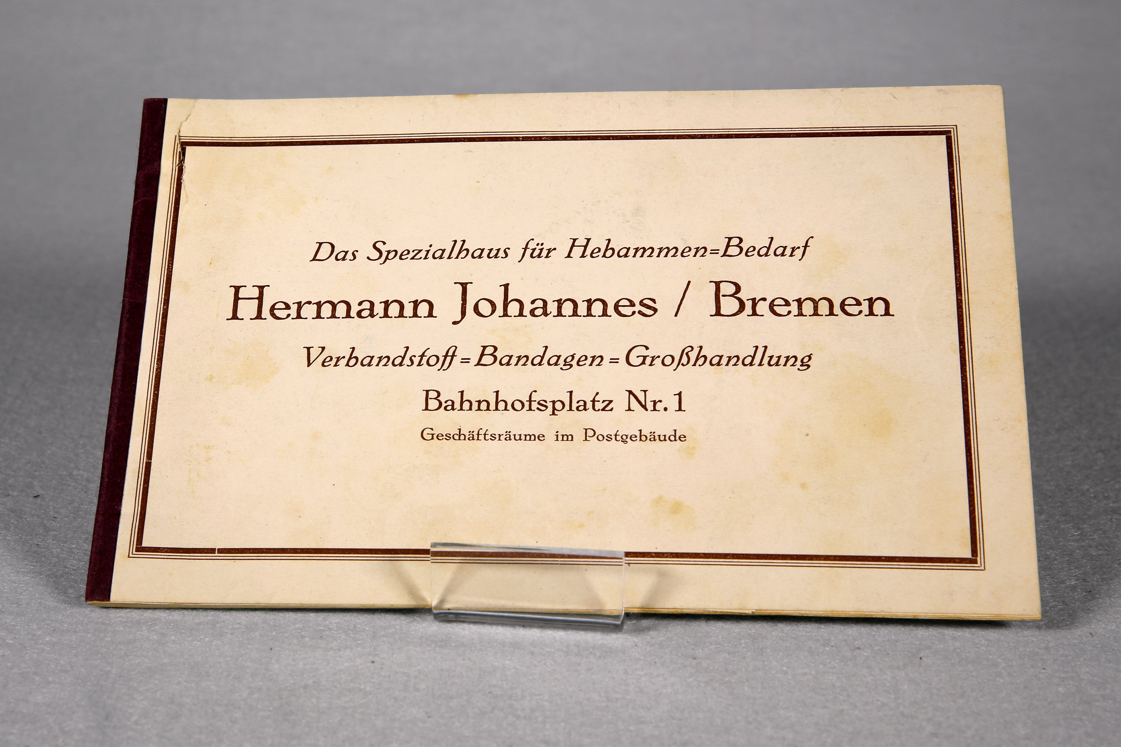 Hermann Johannes, Das Spezialhaus für Hebammenbedarf (Wilhelm-Fabry-Museum CC BY-NC-SA)