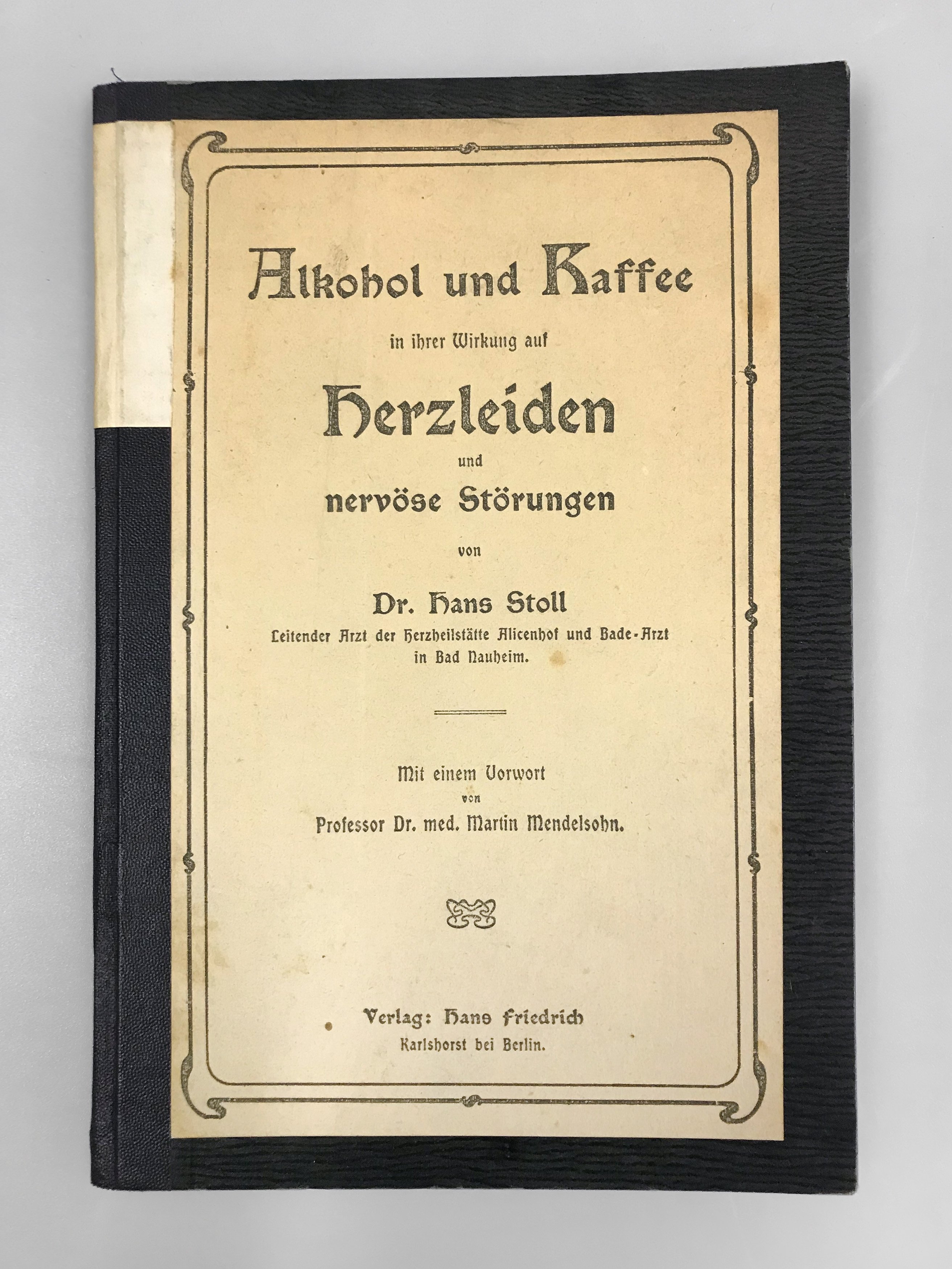 Dr. Hans Stoll: Alkohol und Kaffee (Wilhelm-Fabry-Museum CC BY-NC-SA)