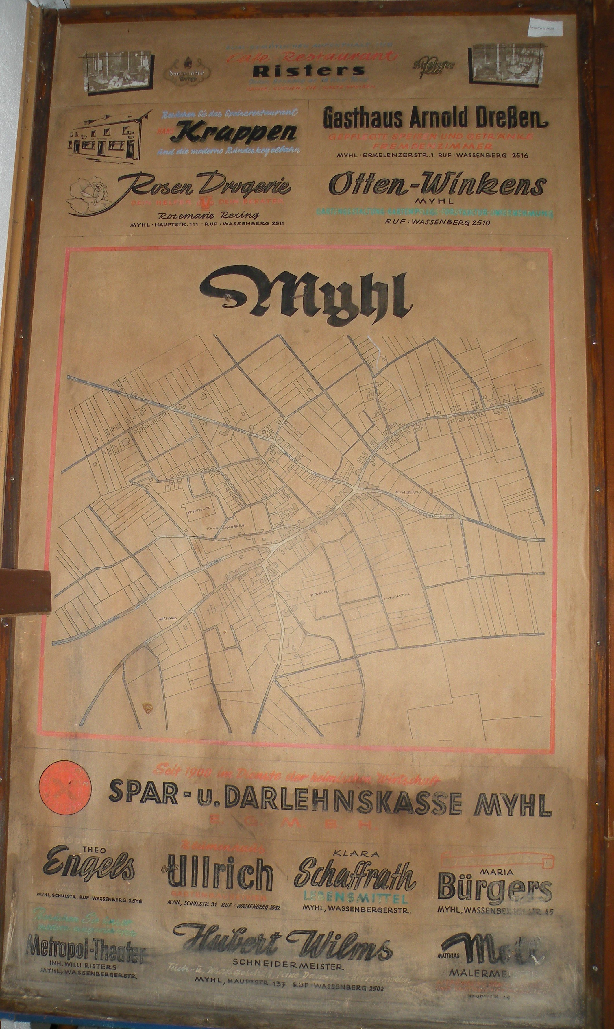Alte Werbetafel (Heimatmuseum Myhl CC BY-NC-SA)