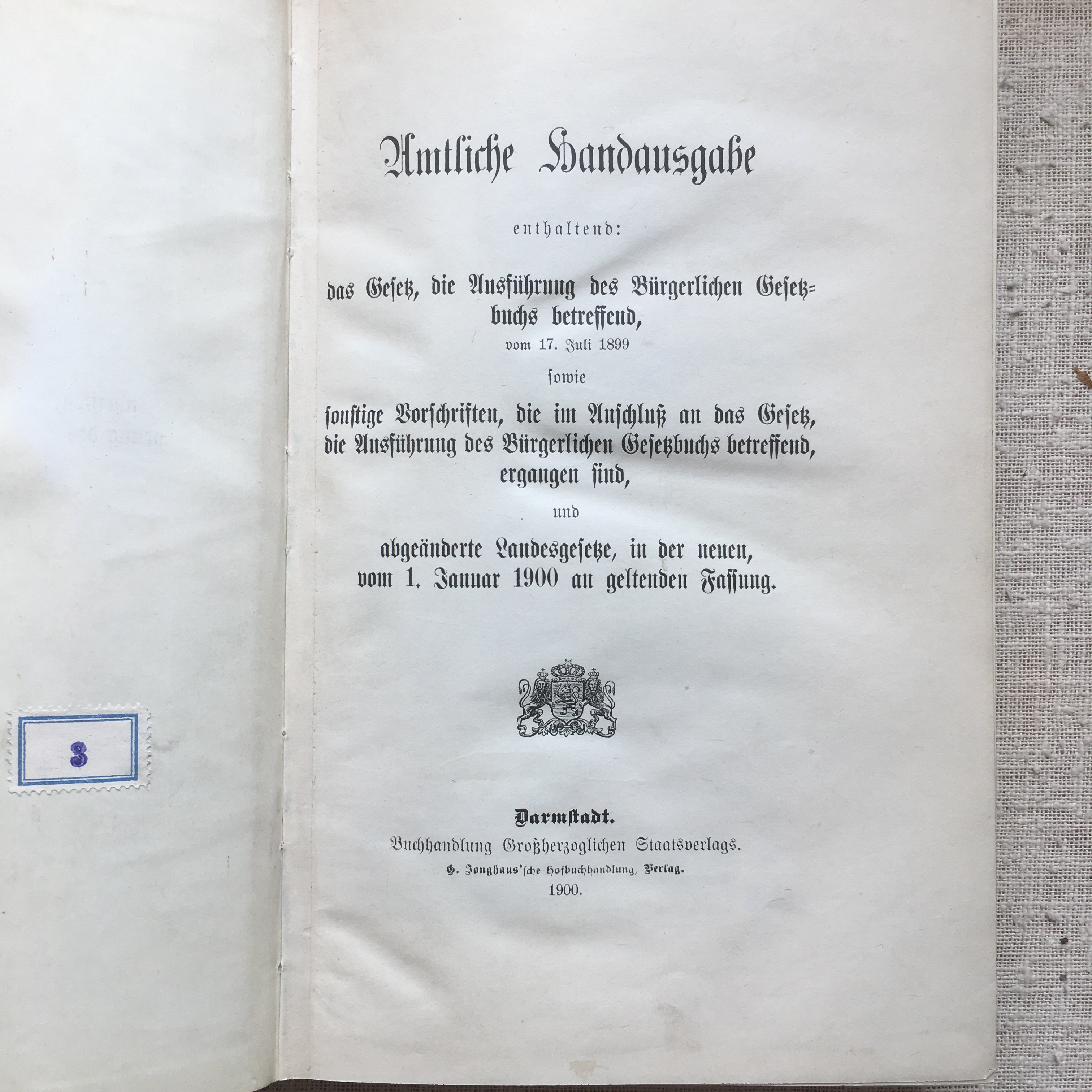 Bürgerliches Gesetzbuch 1900 (Besucherbergwerk "Grube Silberhardt" CC BY-NC-SA)