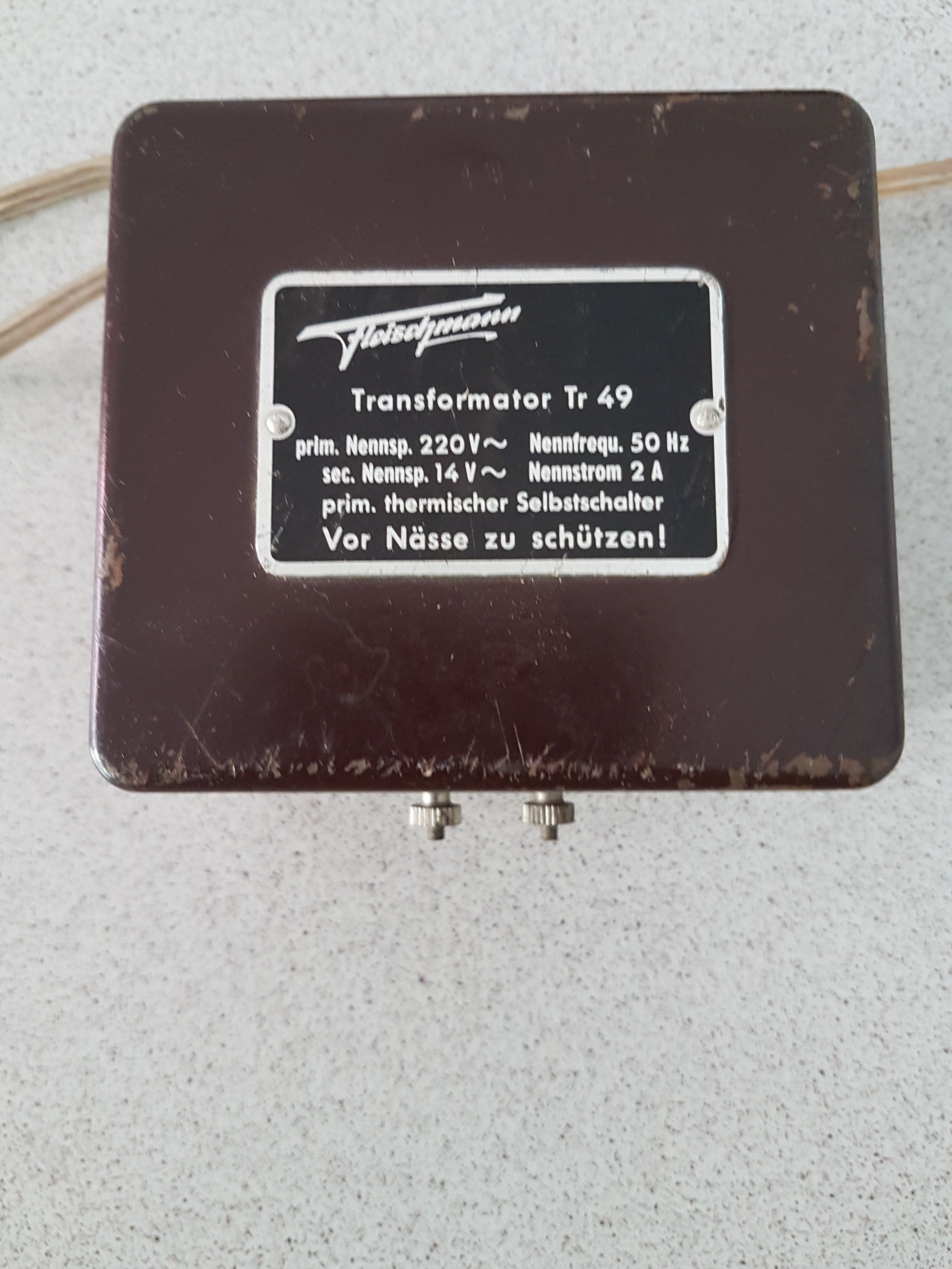 Fleischmann Transformator Tr 49 (museum comp:ex CC BY-NC-SA)