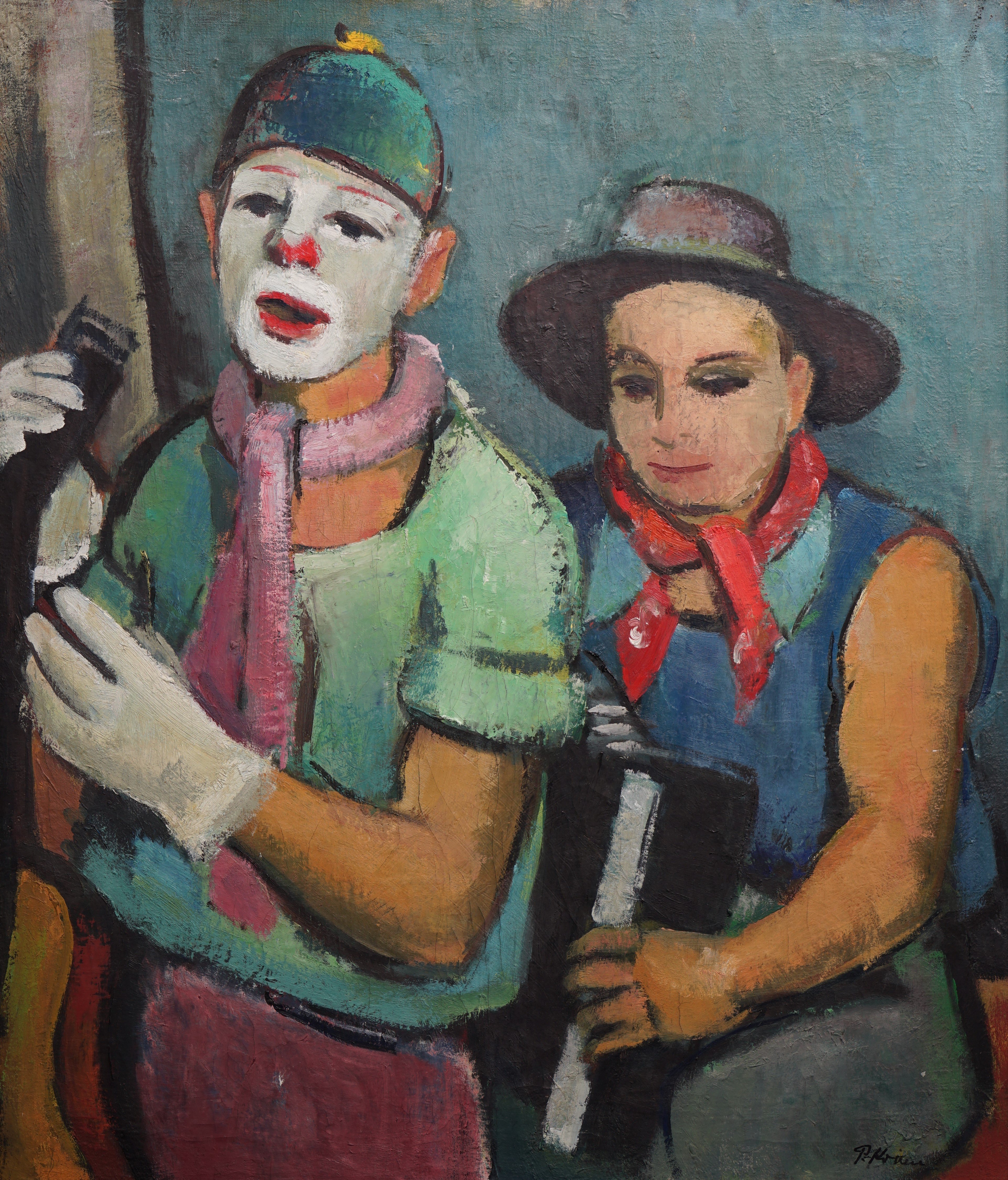 Zwei Clowns (Stadtmuseum Simeonstift Trier CC BY-NC-ND)