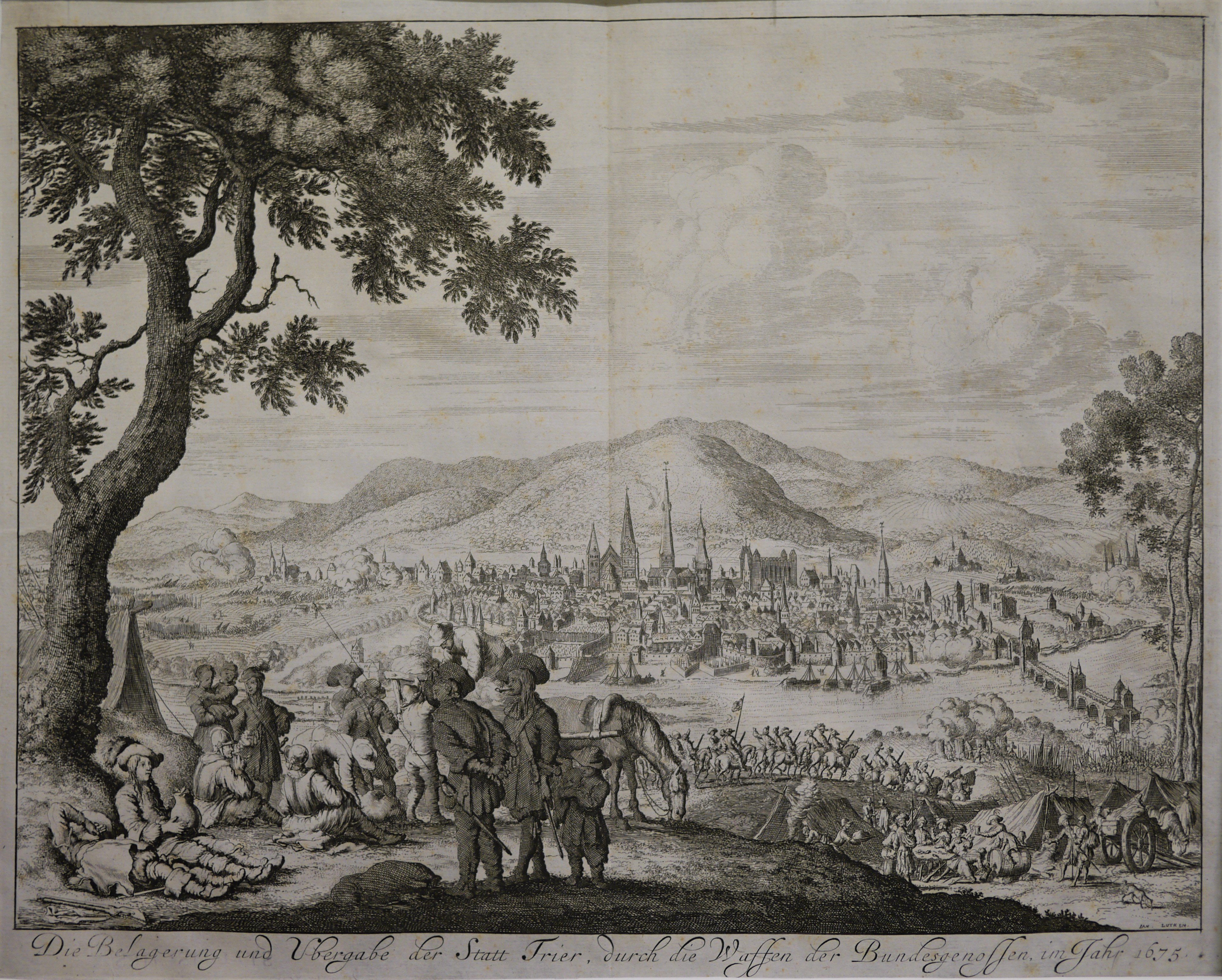 Belagerung und Übergabe der Stadt Trier 1675 (Stadtmuseum Simeonstift Trier CC BY-NC-ND)