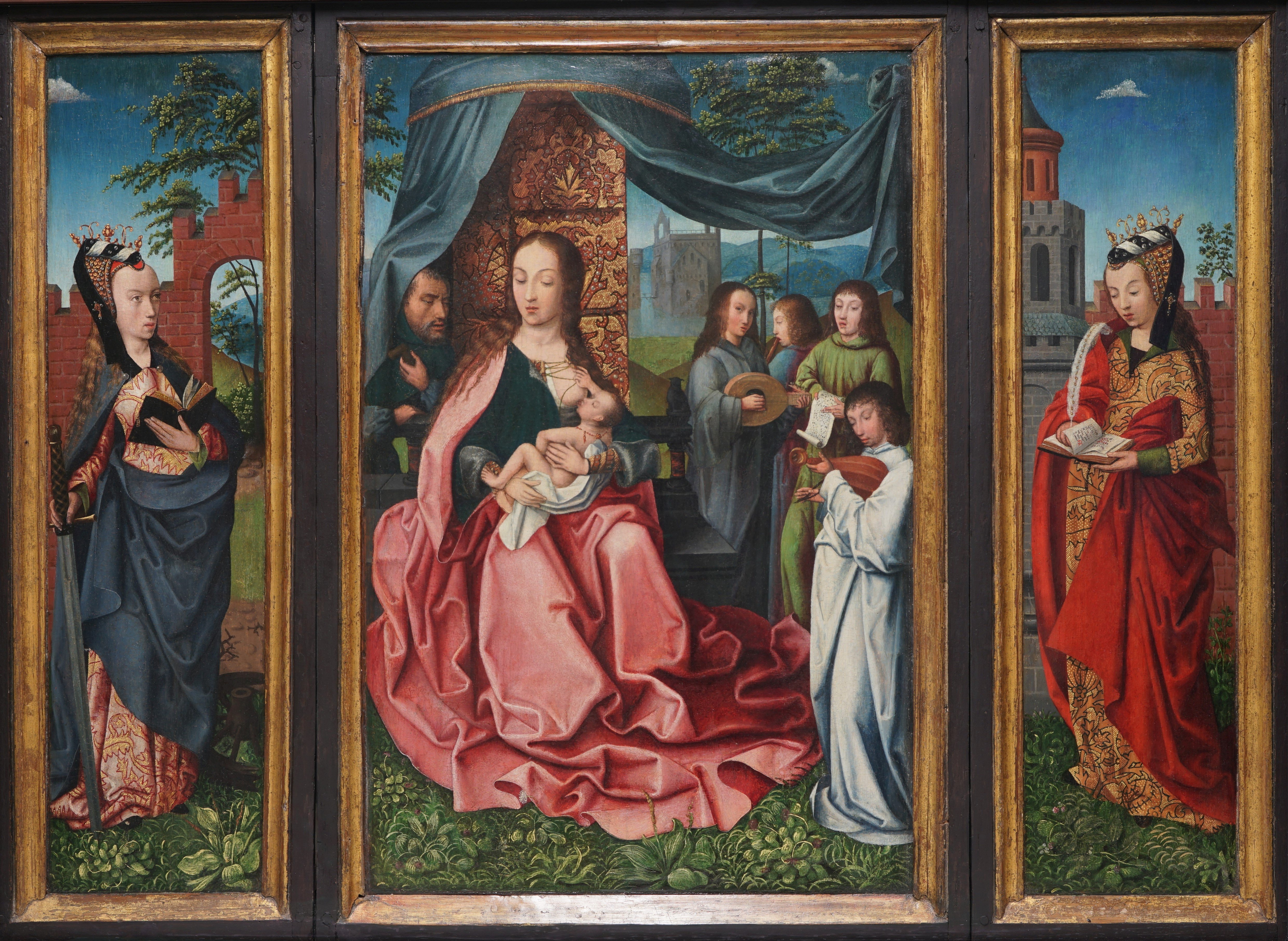 Heilige Familie mit den Hl. Katharina und Barbara (Stadtmuseum Simeonstift Trier CC BY-NC-ND)