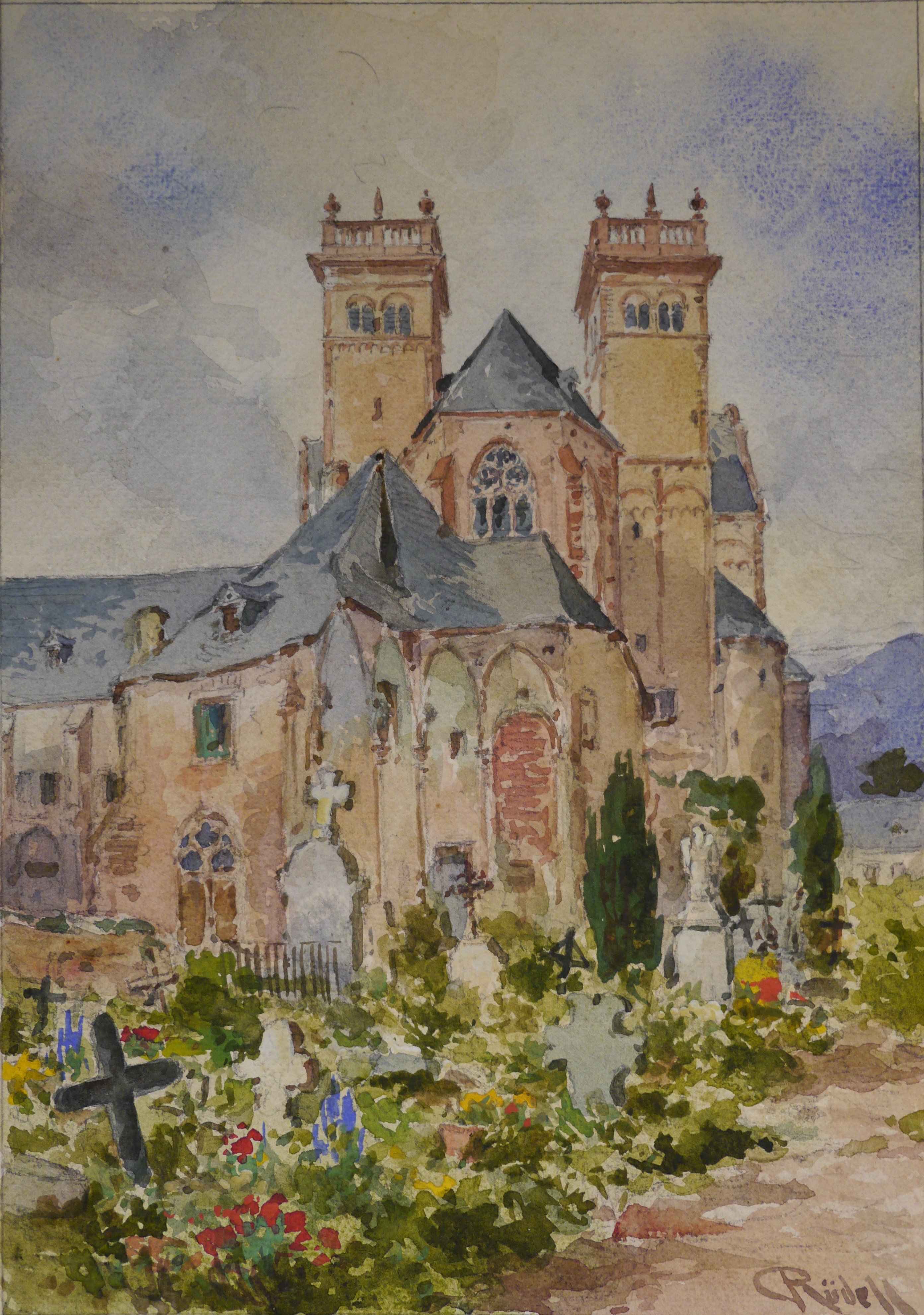 Die Abtei St. Matthias in Trier (Stadtmuseum Simeonstift Trier CC BY-NC-ND)