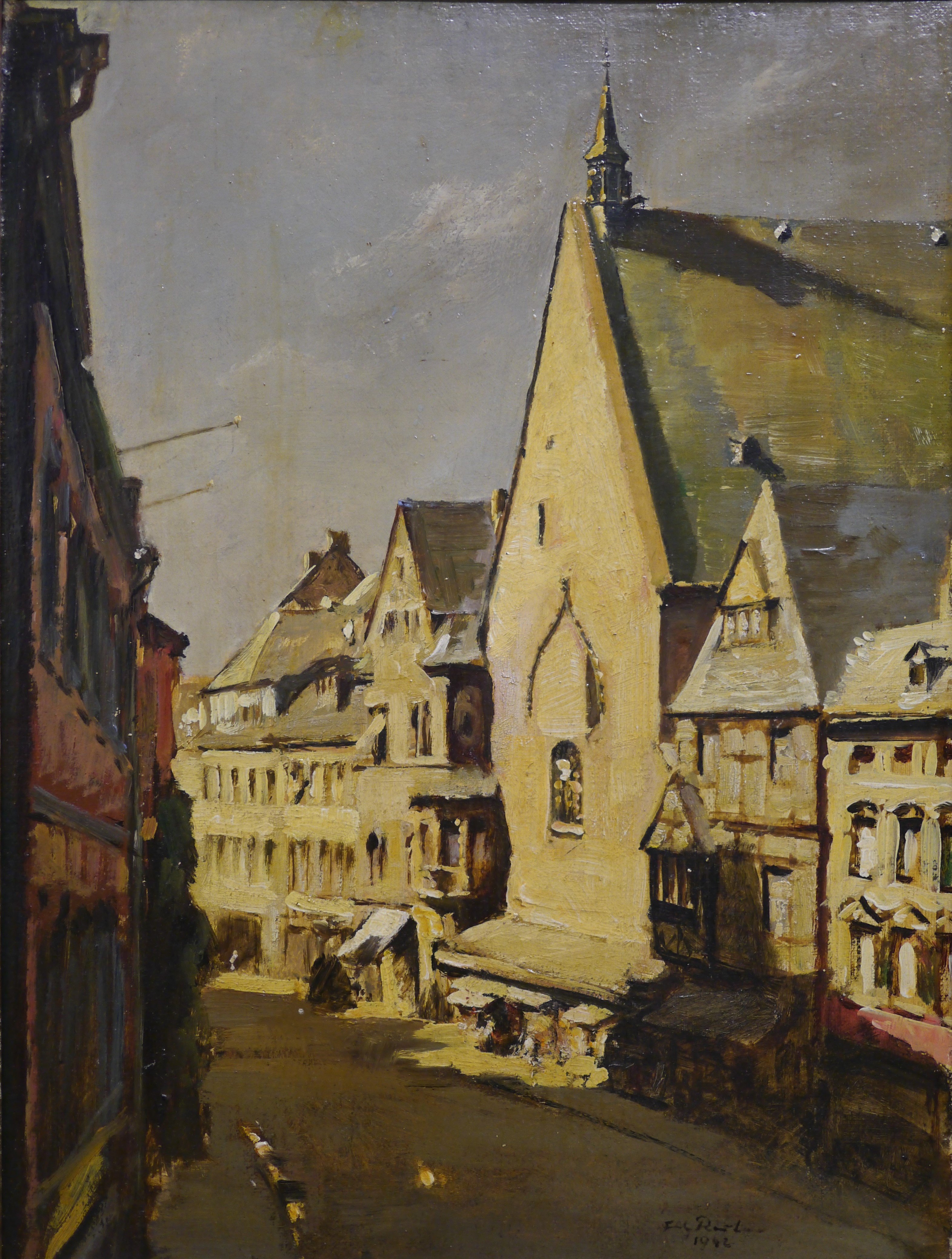 Blick in die Grabenstraße mit dem Gädemchen (Stadtmuseum Simeonstift Trier CC BY-NC-ND)
