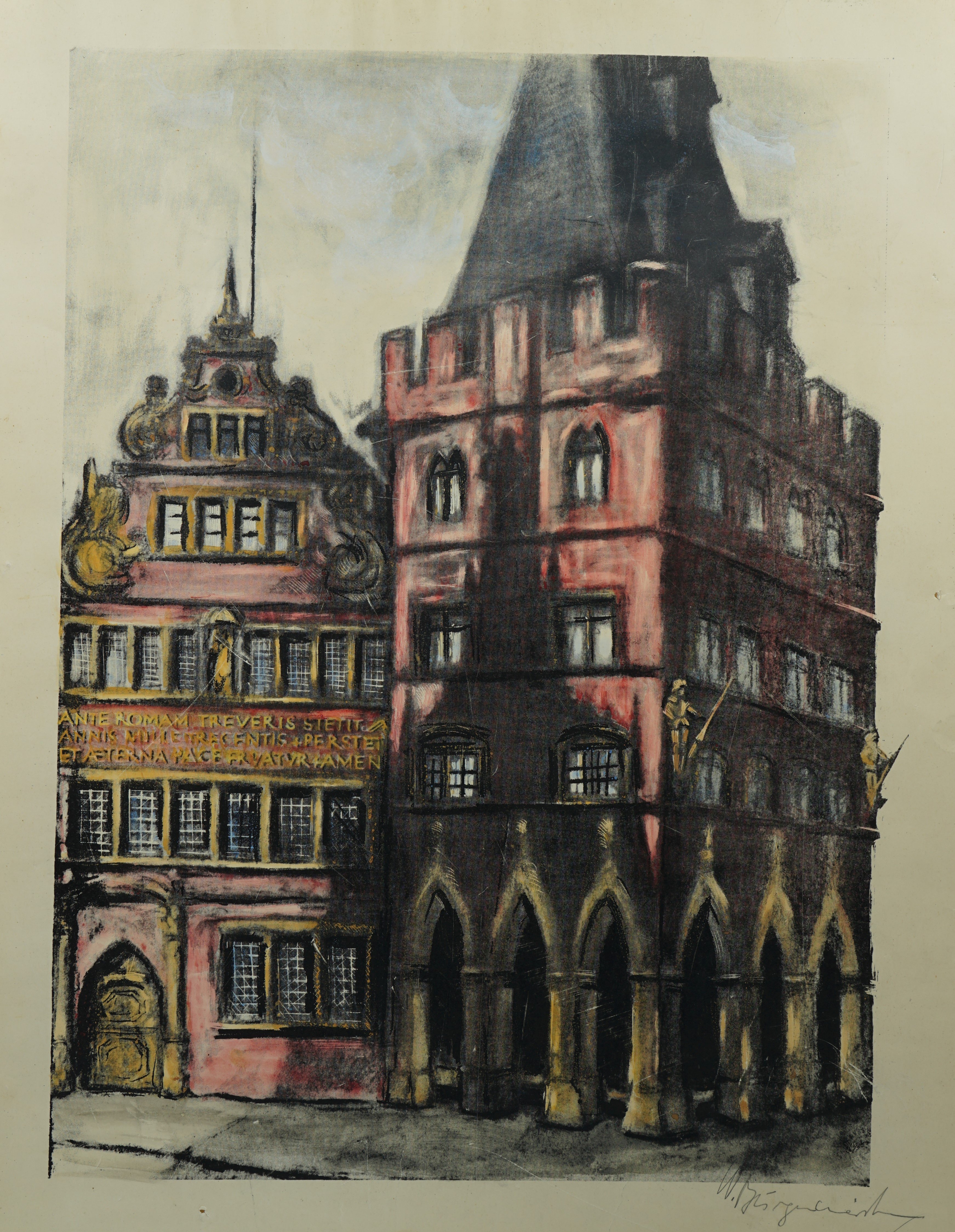 Steipe und Rotes Haus in Trier (Stadtmuseum Simeonstift Trier CC BY-NC-ND)