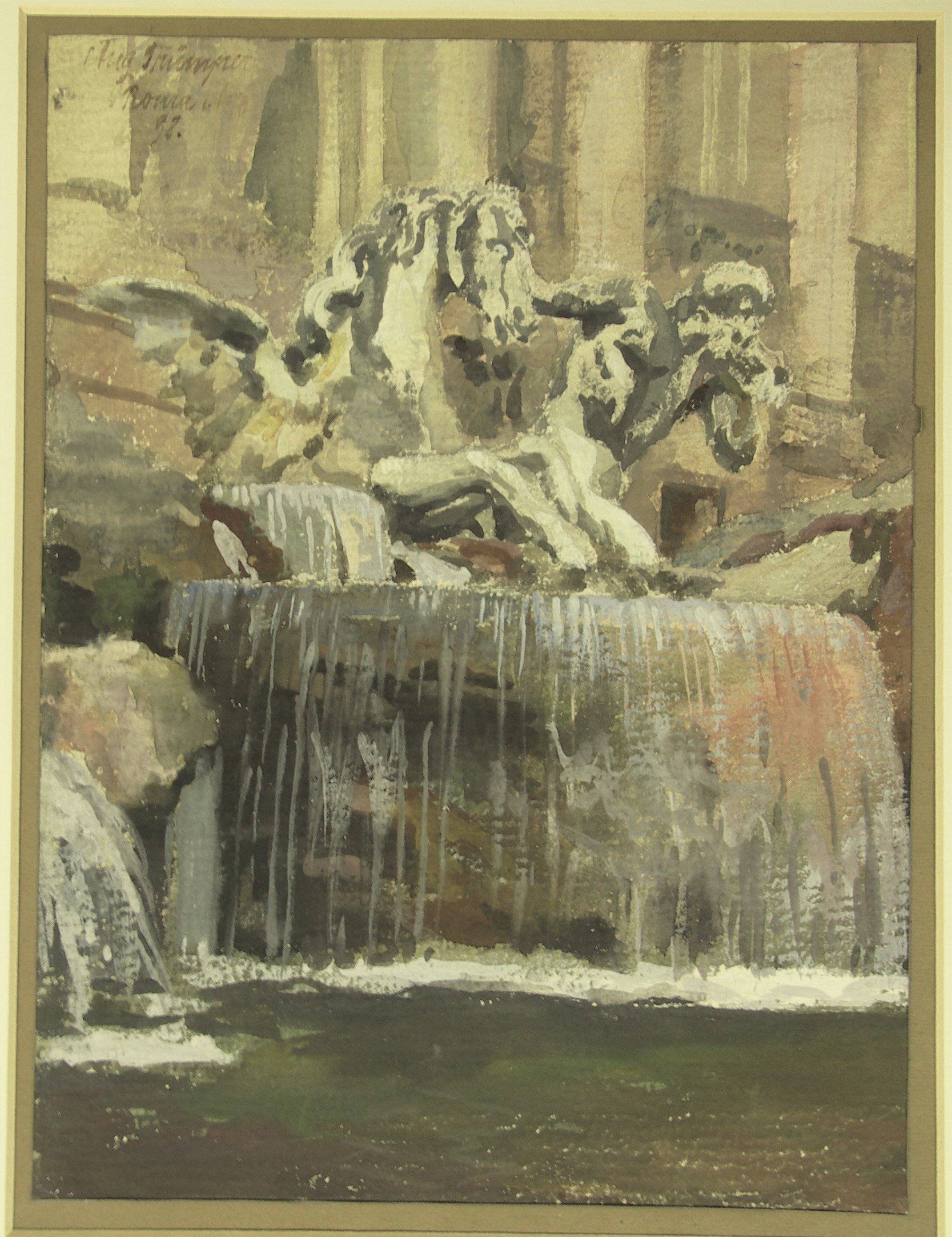 Ansicht der Fontana di Trevi in Rom (Stadtmuseum Simeonstift Trier CC BY-NC-ND)