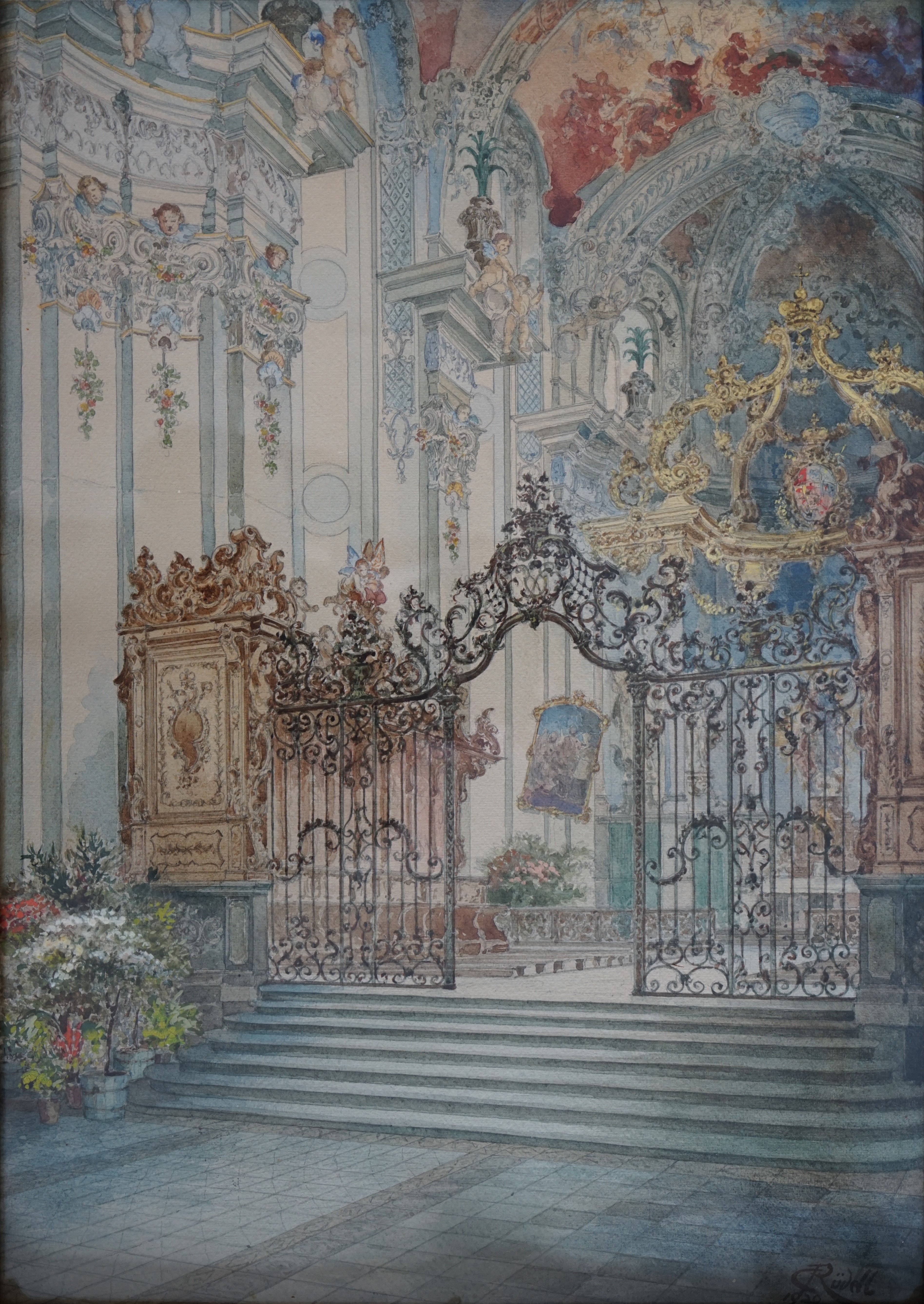 Innenansicht der Kirche St. Paulin in Trier (Stadtmuseum Simeonstift Trier CC BY-NC-ND)