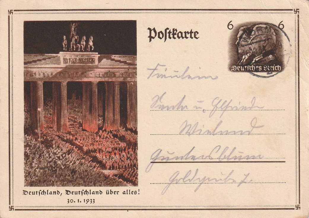 Satz von Propagandapostkarten 1933 - 1945 (Kulturverein Guntersblum CC BY-NC-SA)