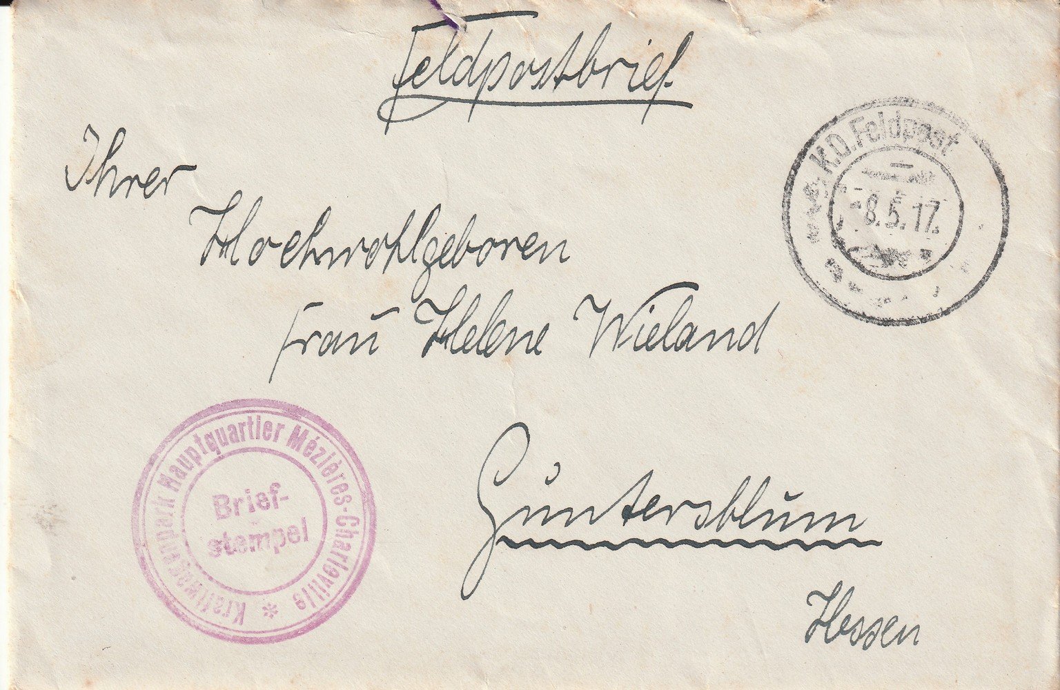 42728 Feldpostbrief (Kulturverein Guntersblum CC BY-NC-SA)
