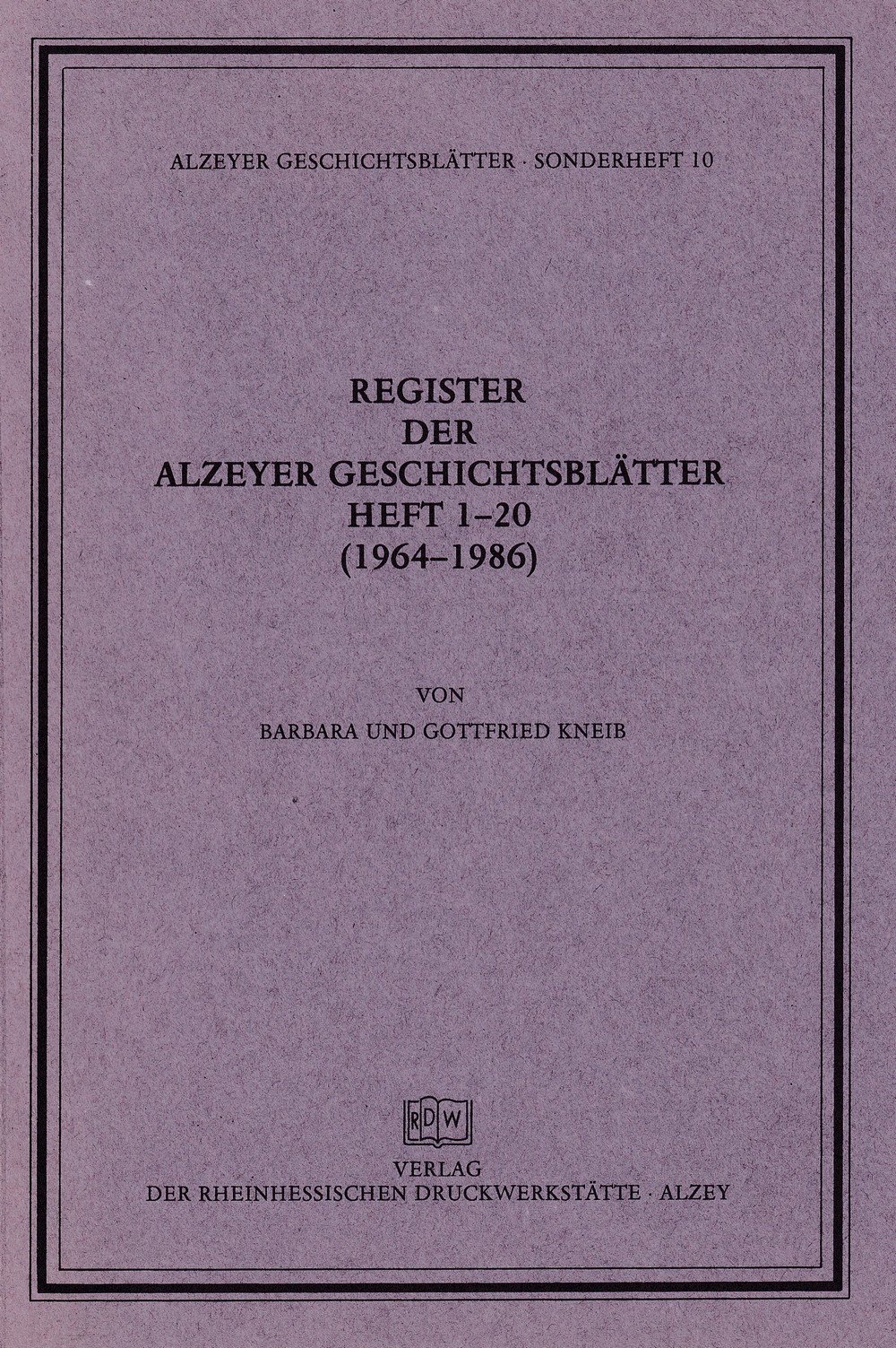 42801 Alzeyer Blätter Register (Kulturverein Guntersblum CC BY-NC-SA)