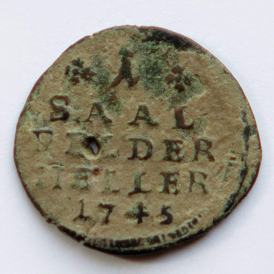 1 Saalfelder Heller 1745 (Kulturverein Guntersblum CC BY-NC-SA)