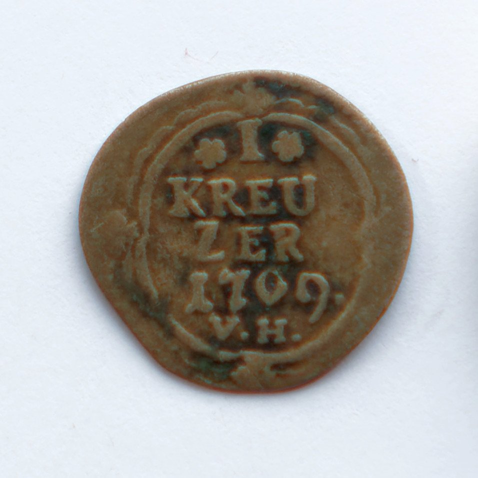 1 Kreuzer 1769 aus Fulda (Kulturverein Guntersblum CC BY-NC-SA)