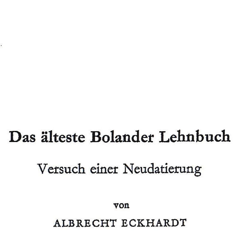 Das älteste Bolander Lehnbuch (Kulturverein Guntersblum CC BY-NC-SA)