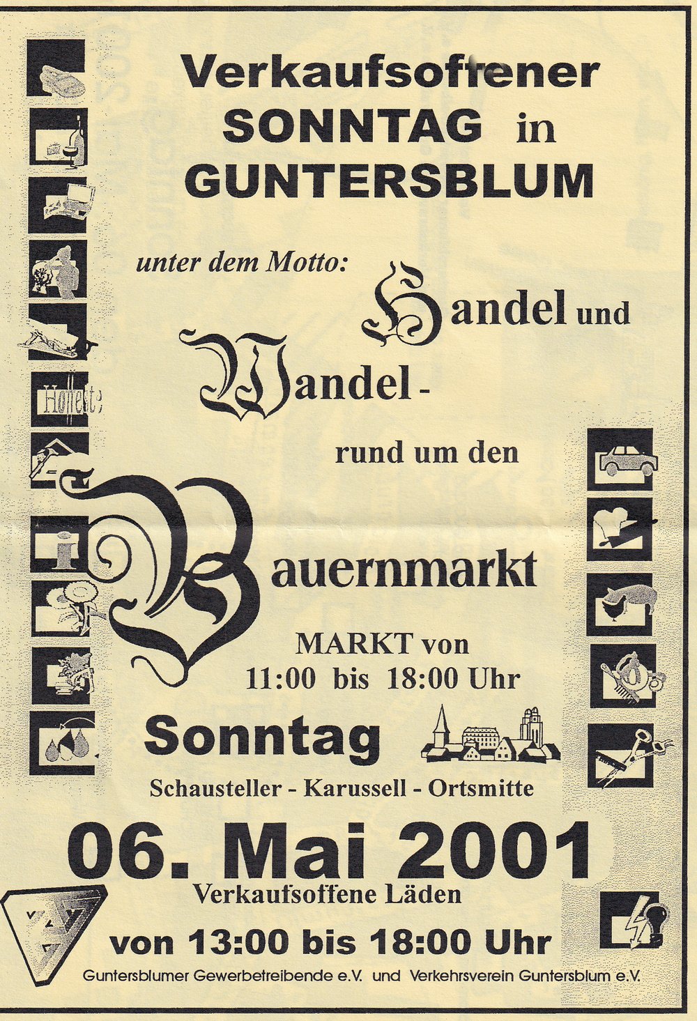 Werbung für Guntersblum 2001 bis 2003 (Museum Guntersblum CC BY-NC-SA)