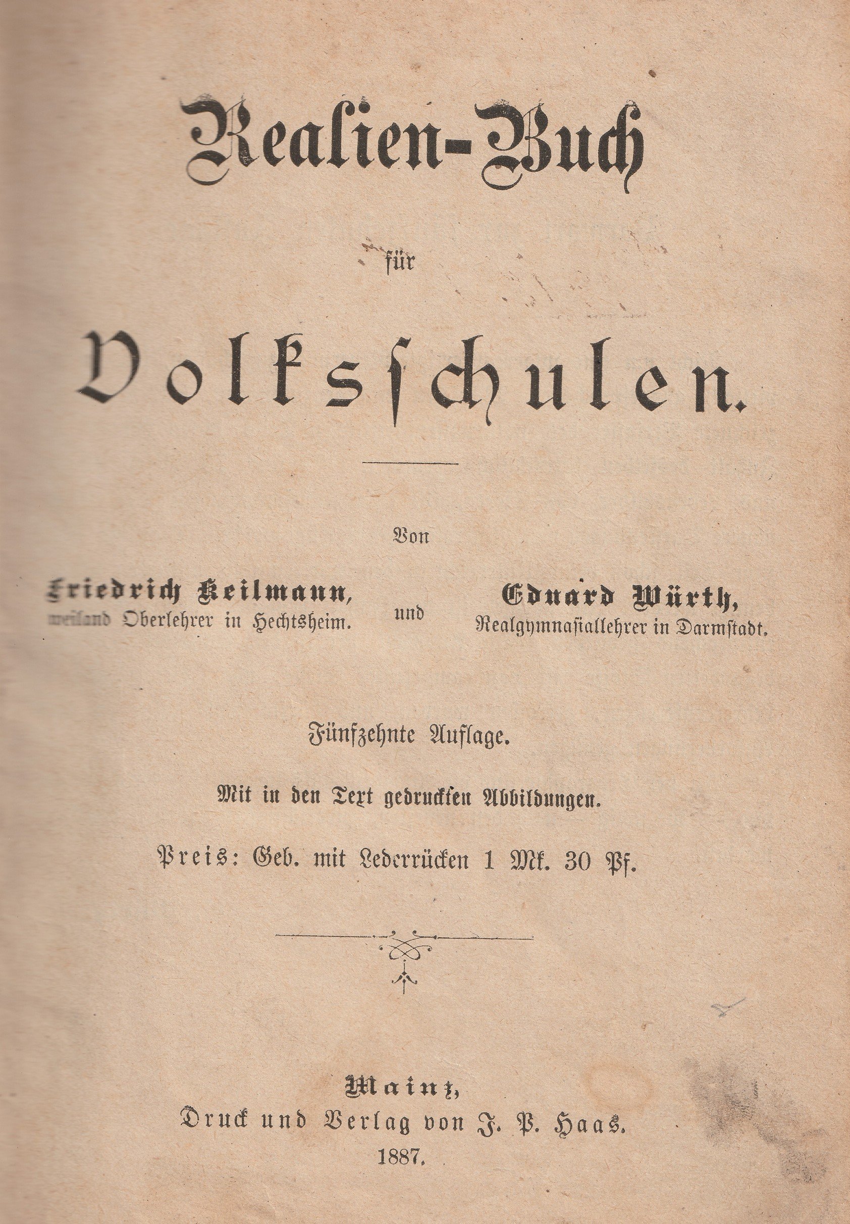 Realienbuch für Volksschulen (Museum Guntersblum CC BY-NC-SA)
