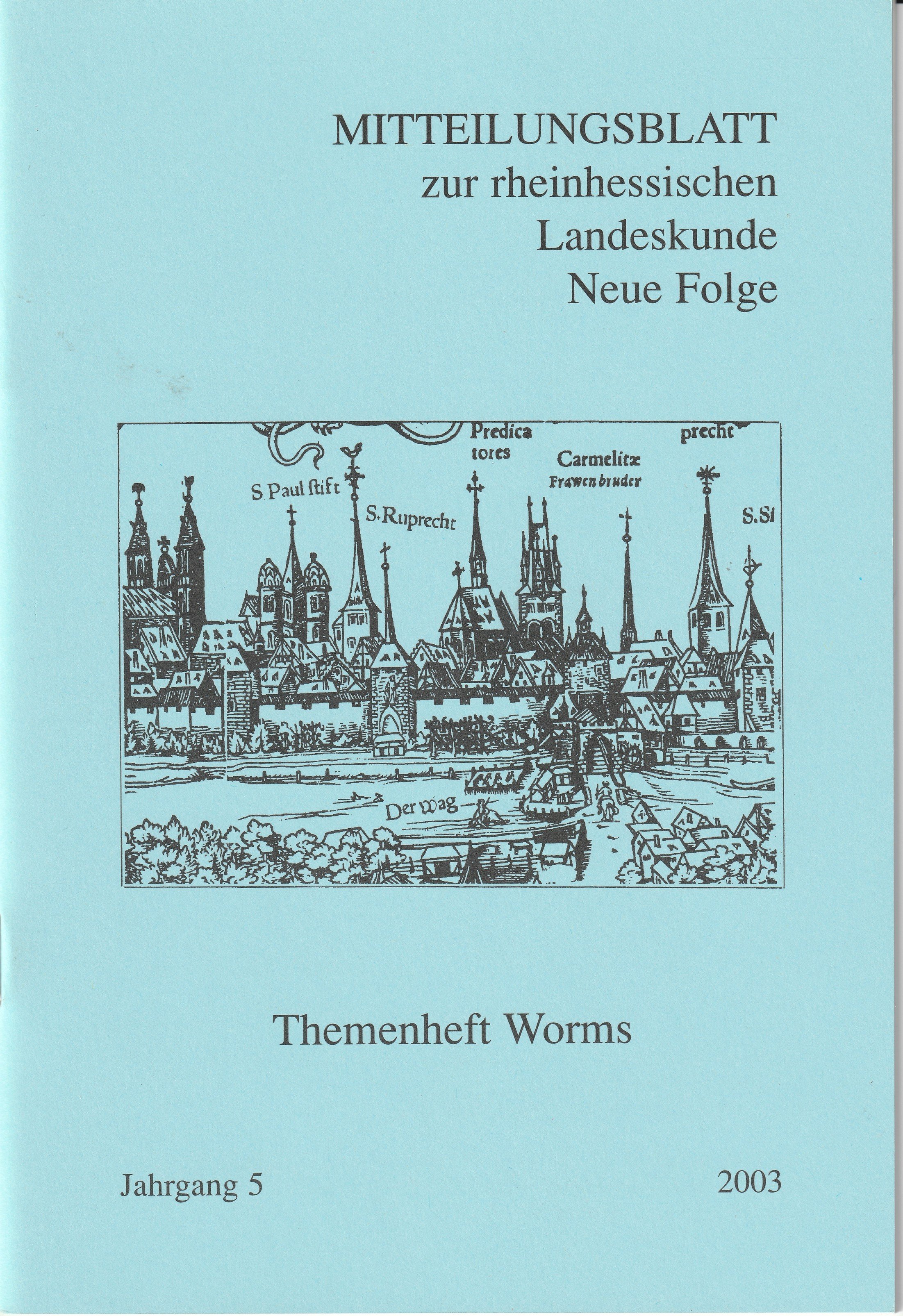 Themenheft Worms (Museum Guntersblum CC BY-NC-SA)
