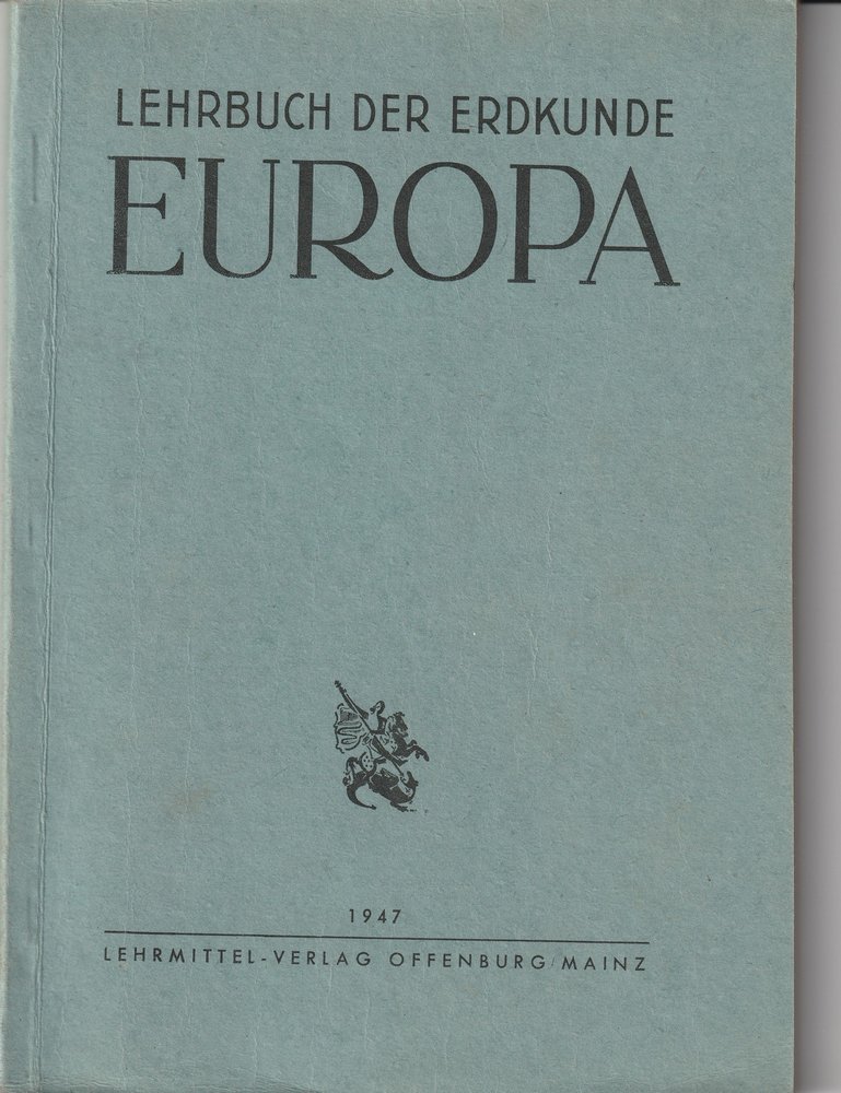 Lehrbuch der Erdkunde Europa (Museum Guntersblum CC BY-NC-SA)