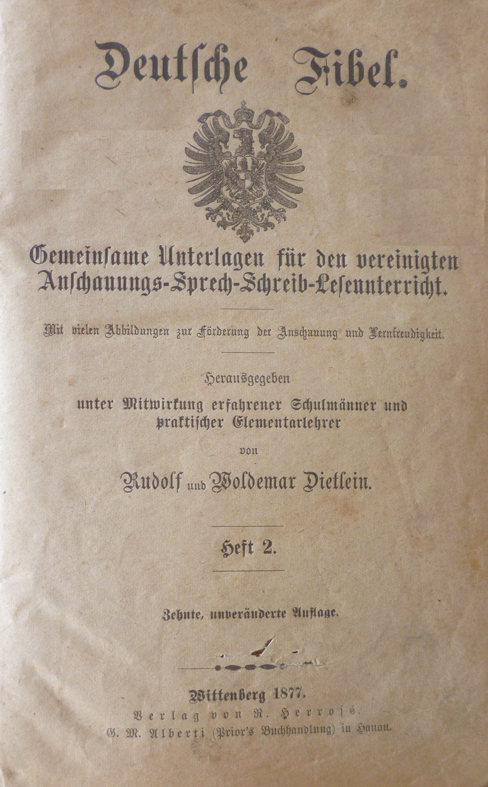 Deutsche Fibel 1877 (Kulturverein Guntersblum CC BY-NC-SA)
