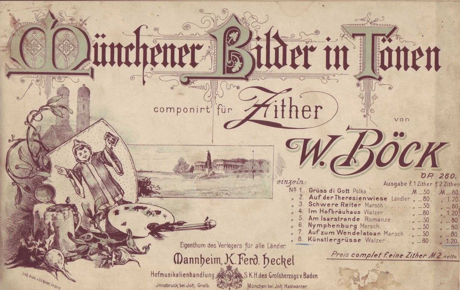 Notenbuch etwa 1910 (Kulturverein Guntersblum CC BY-NC-SA)