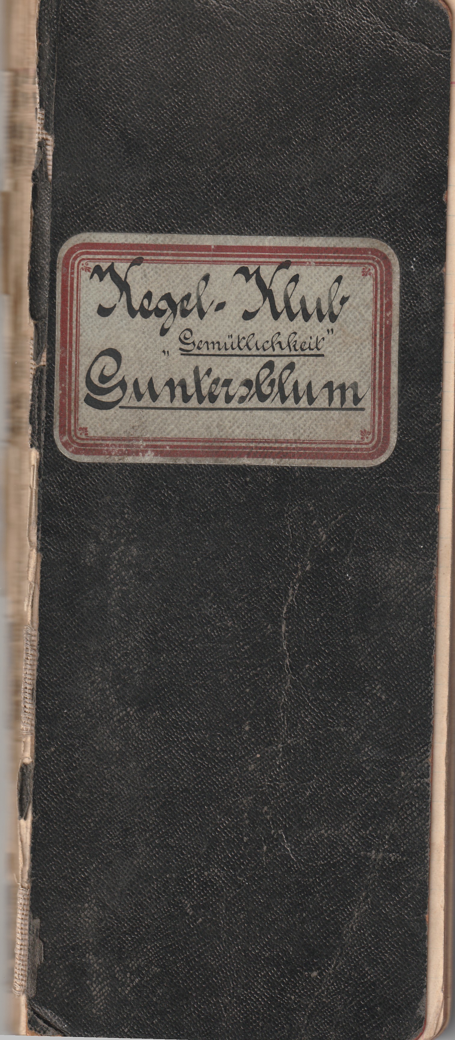 Kassenbuch Kegel-Klub "Gemütlichkeit" 1927 - 1931 (Museum Guntersblum  im Kellerweg 20 CC BY-NC-SA)
