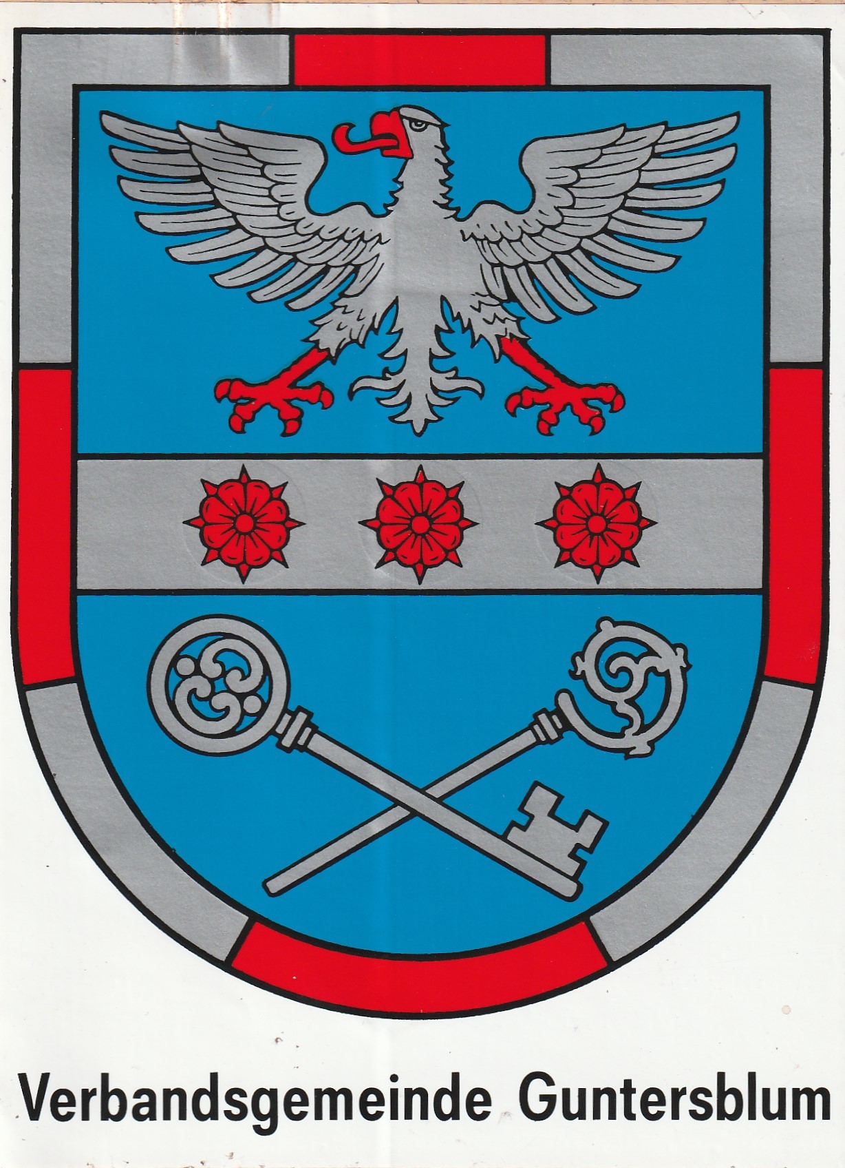 Wappen der Verbandsgemeinde Guntersblum und ihrer Ortsgemeinden (Museum Guntersblum  im Kellerweg 20 CC BY-NC-SA)