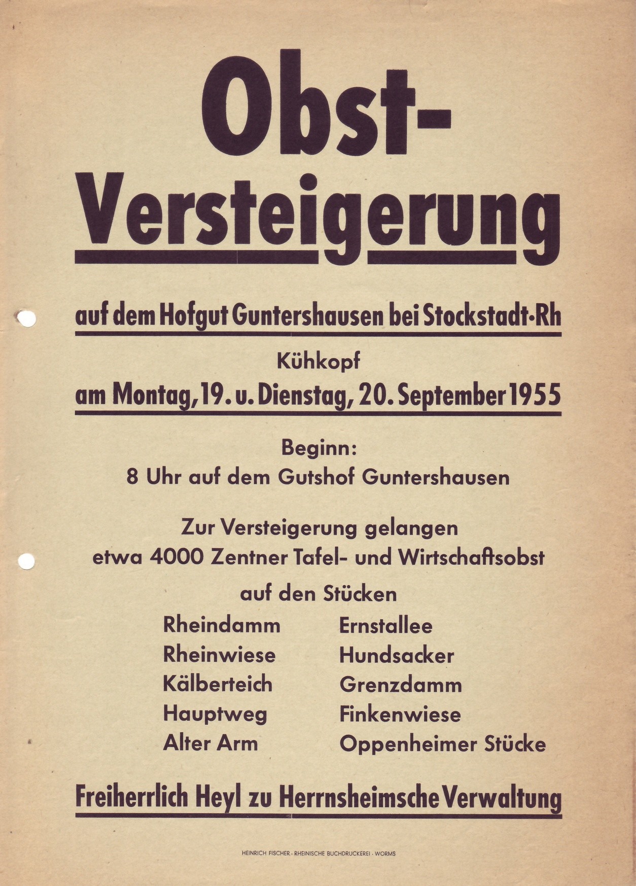 Hofgut Gunterhausen Inventurverzeichnisse (Kulturverein Guntersblum CC BY-NC-SA)