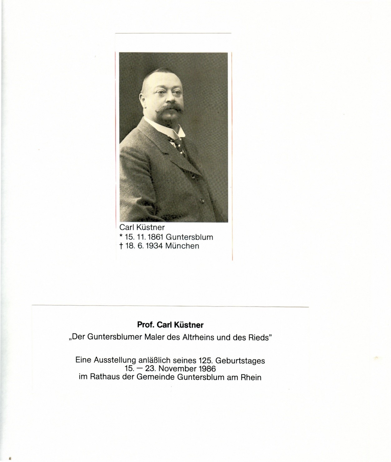 Gästebuch zur Ausstellung Prof. Carl Küstner (Kulturverein Guntersblum CC BY-NC-SA)