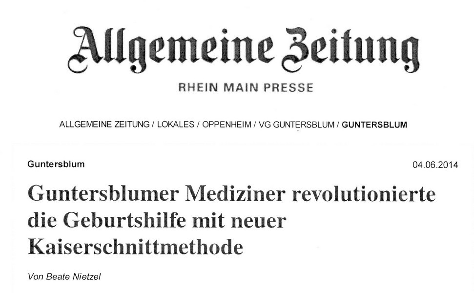 Zeitungsbericht über den Guntersblumer Mediziner Ferdinand A. Kehrer (Kulturverein Guntersblum CC BY-NC-SA)