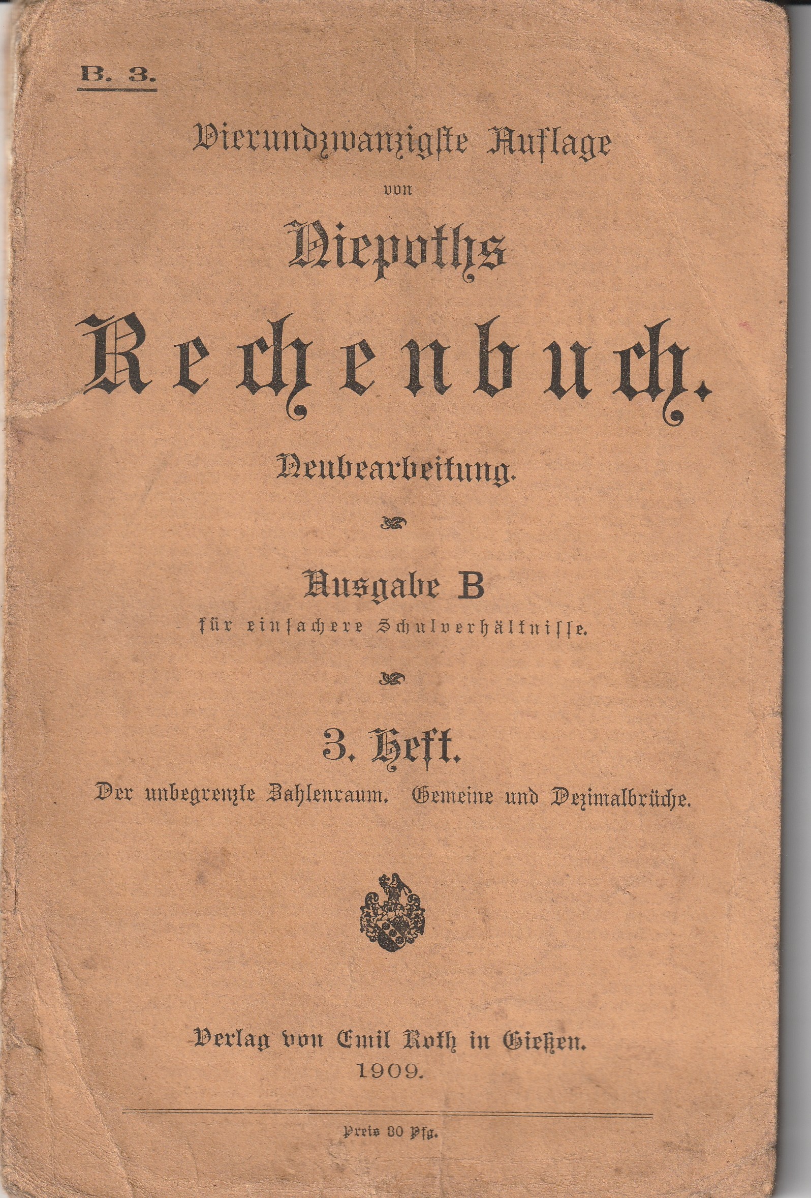 Niepoths Rechenbuch (Kulturverein Guntersblum CC BY-NC-SA)