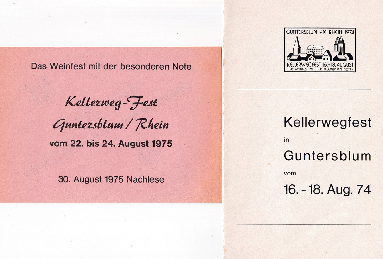Kellerwegfest Guntersblum Werbung (Kulturverein Guntersblum CC BY-NC-SA)
