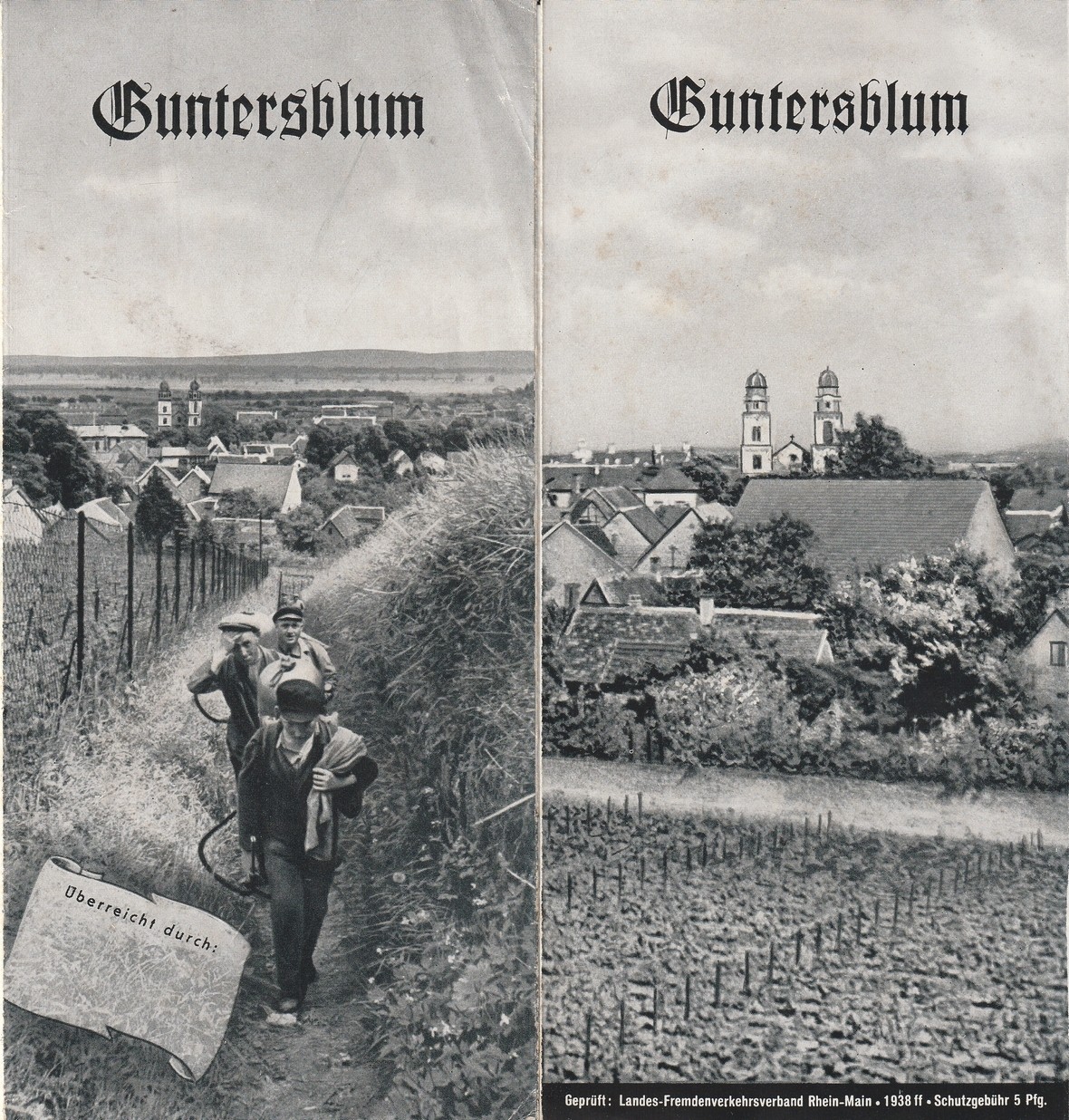Guntersblum, Flyer, Ortsplan (Kulturverein Guntersblum CC BY-NC-SA)
