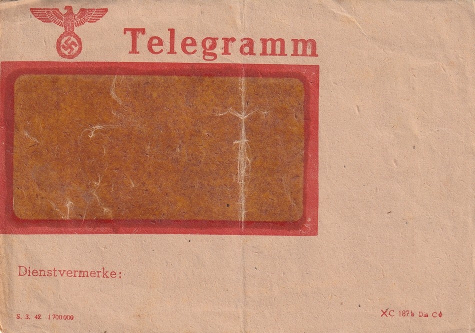 Deutsche Reichspost Telegramme (Kulturverein Guntersblum CC BY-NC-SA)