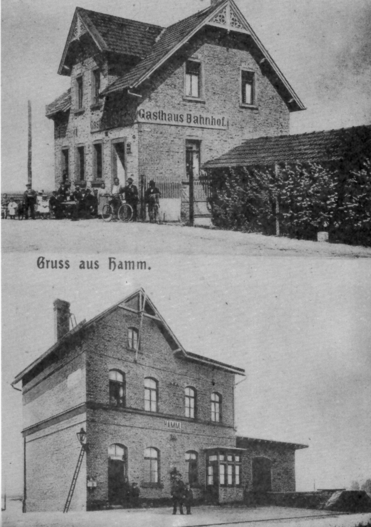 Postkarte Bahnhof Hamm (Kulturverein Guntersblum CC BY-NC-SA)