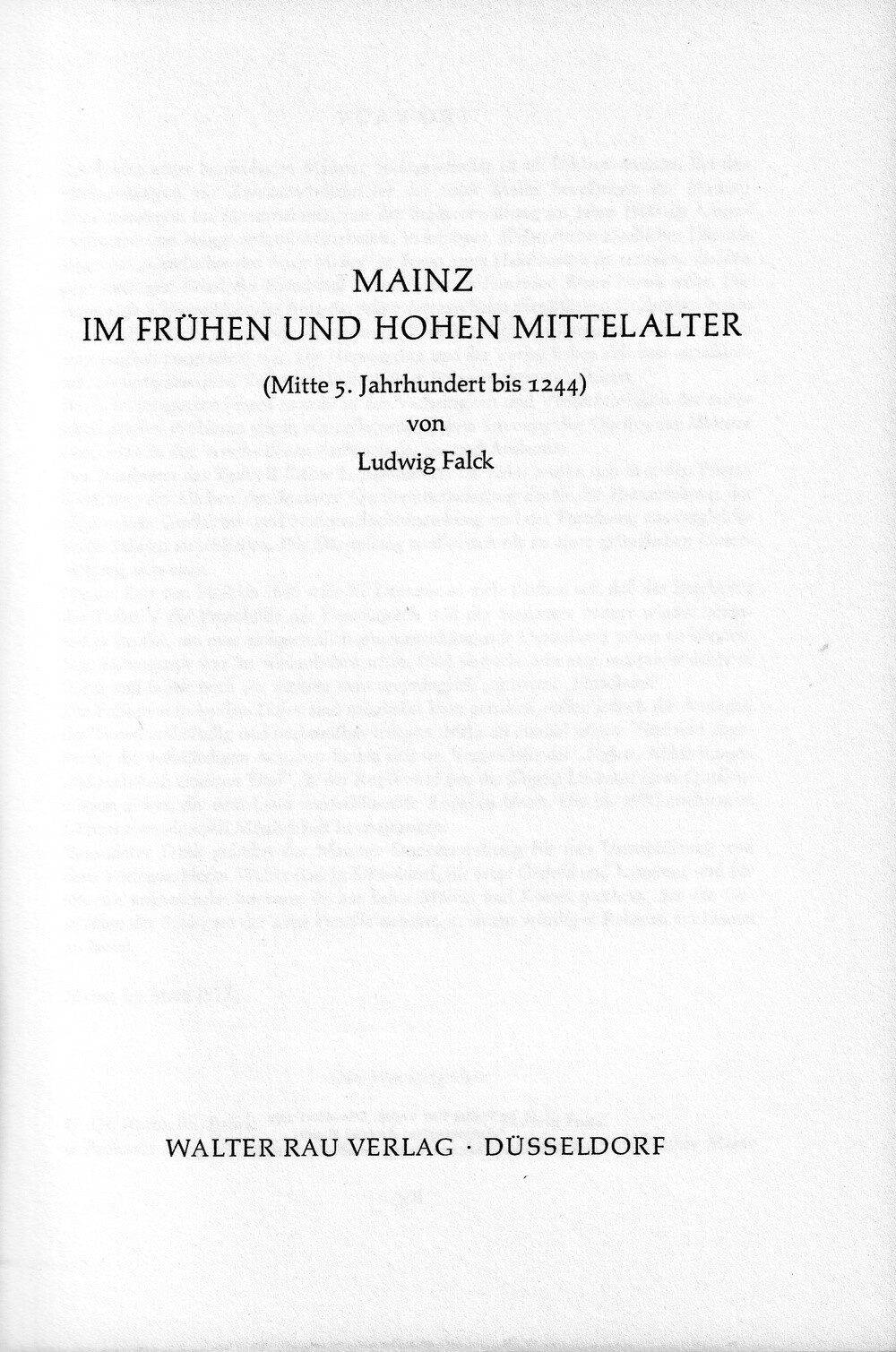 Geschichte der Stadt Mainz Bd. II (1972) (Kulturverein Guntersblum CC BY-NC-SA)