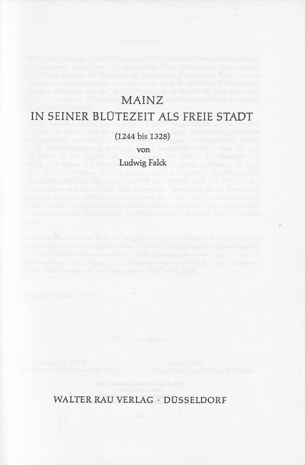 Geschichte der Stadt Mainz Bd. III (1973) (Kulturverein Guntersblum CC BY-NC-SA)
