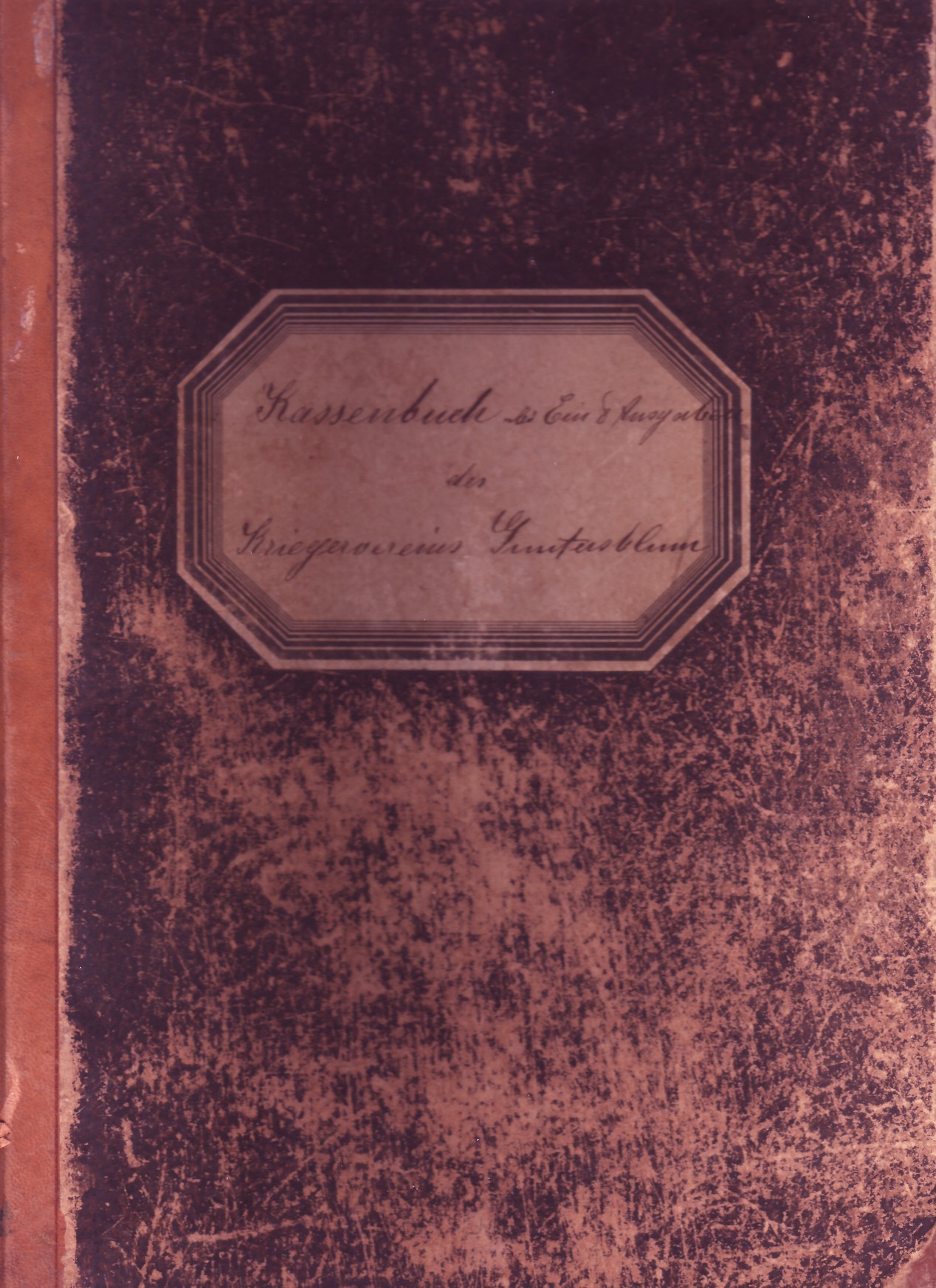 Kassenbuch des Kriegervereins Guntersblum (Kulturverein Guntersblum CC BY-NC-SA)