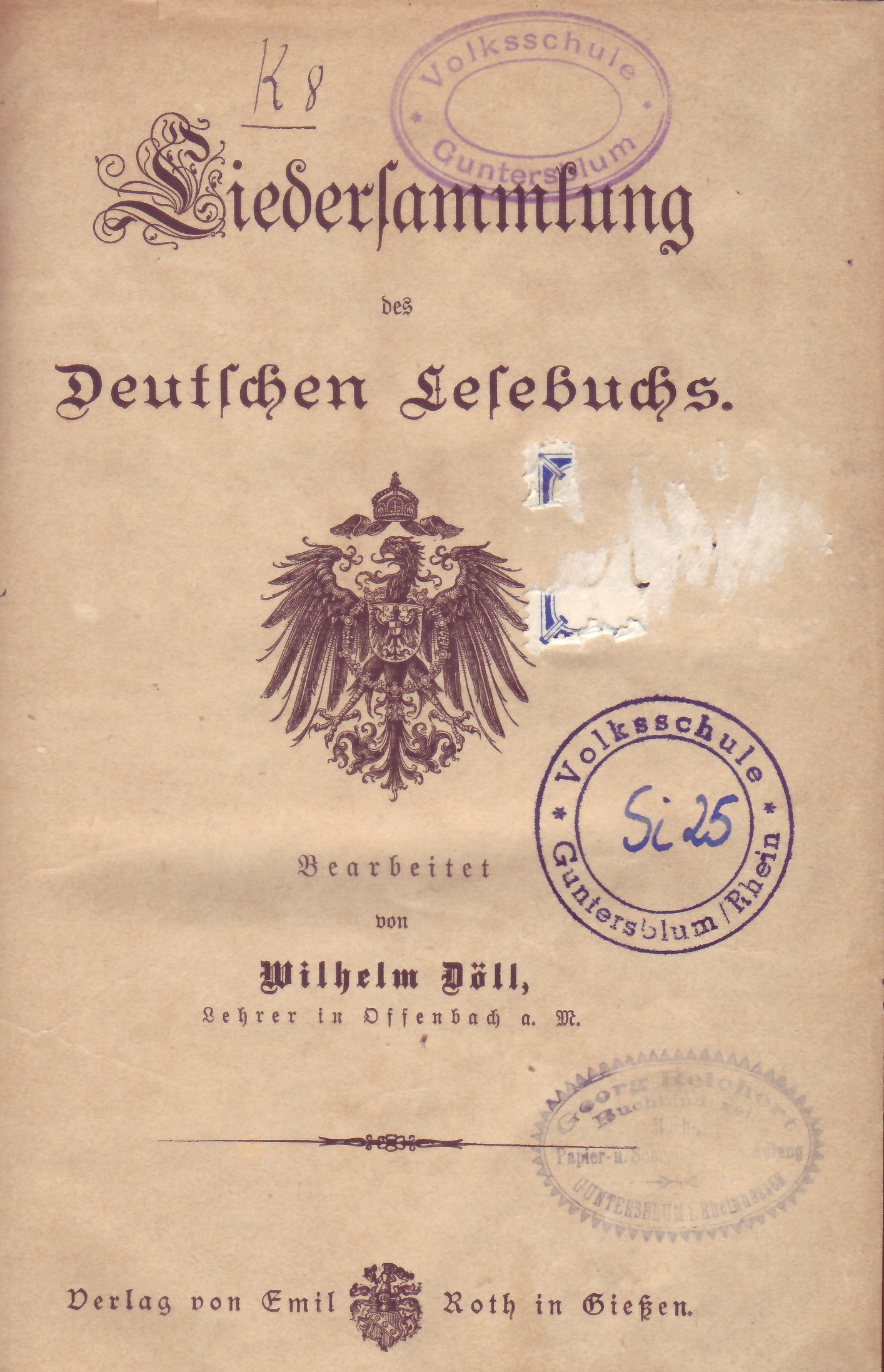 Liedersammlung des Deutschen Lesebuchs (Kulturverein Guntersblum CC BY-NC-SA)
