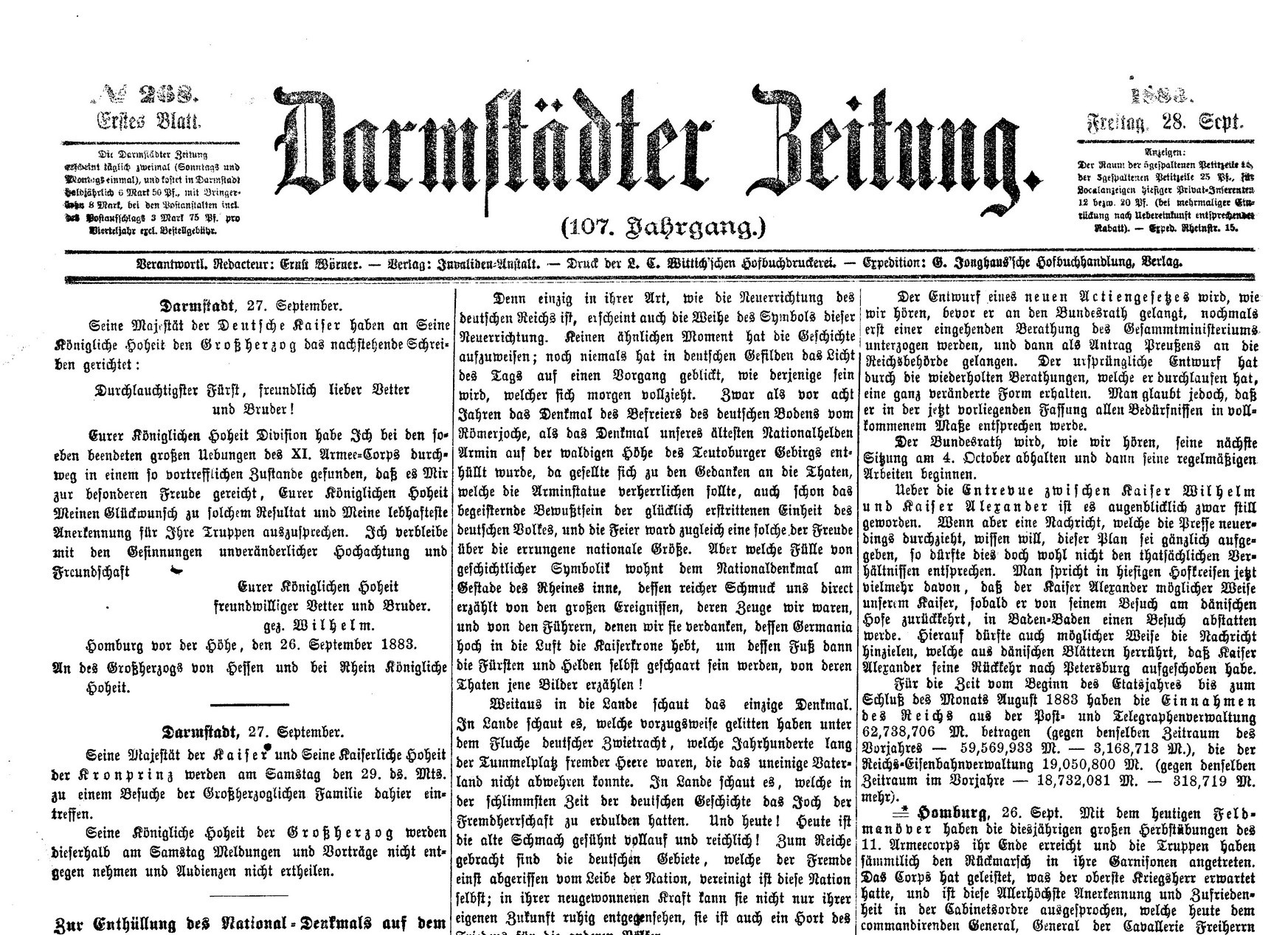 Darmstädter Zeitung (Kulturverein Guntersblum CC BY-NC-SA)