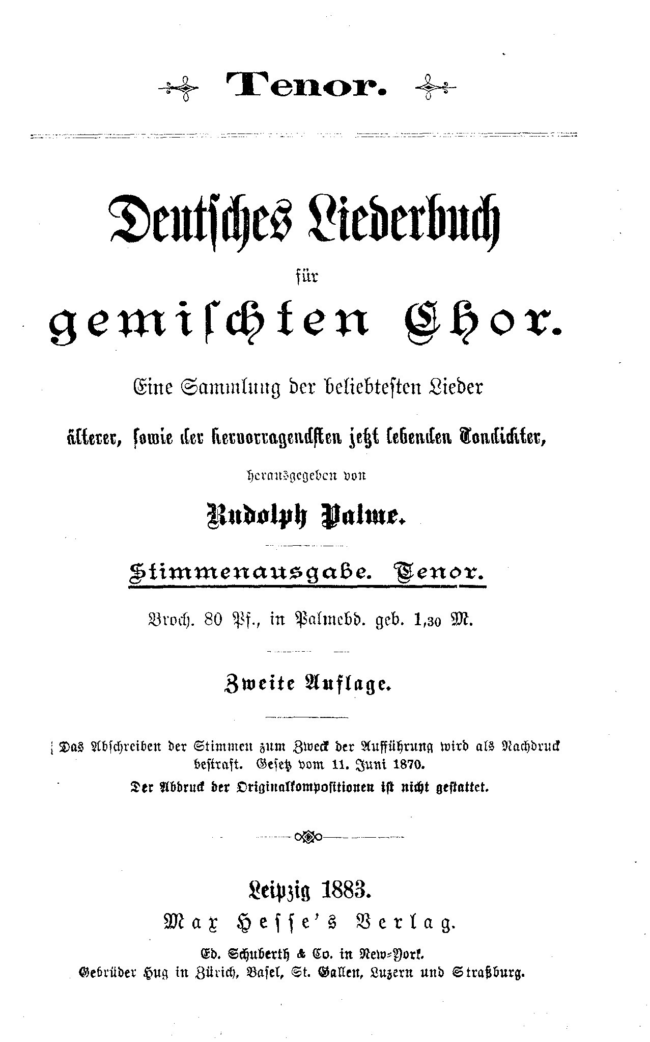 Deutsches Liederbuch für gemischten Chor (Kulturverein Guntersblum CC BY-NC-SA)