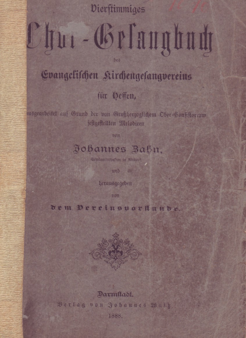 Vierstimmiges Chorgesangbuch (Kulturverein Guntersblum CC BY-NC-SA)