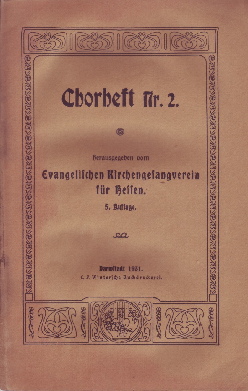 Chorheft Nr. 2 (Kulturverein Guntersblum CC BY-NC-SA)