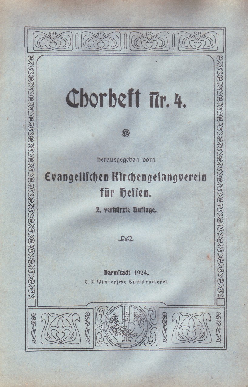 Chorheft Nr. 4 (Kulturverein Guntersblum CC BY-NC-SA)