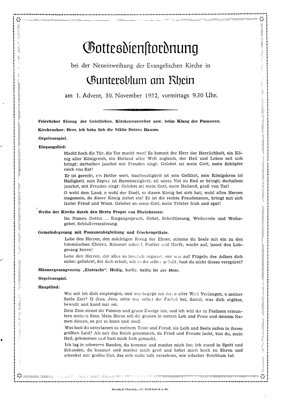 Unterlagen zur evangelischen Kirche Guntersblum (Kulturverein Guntersblum CC BY-NC-SA)