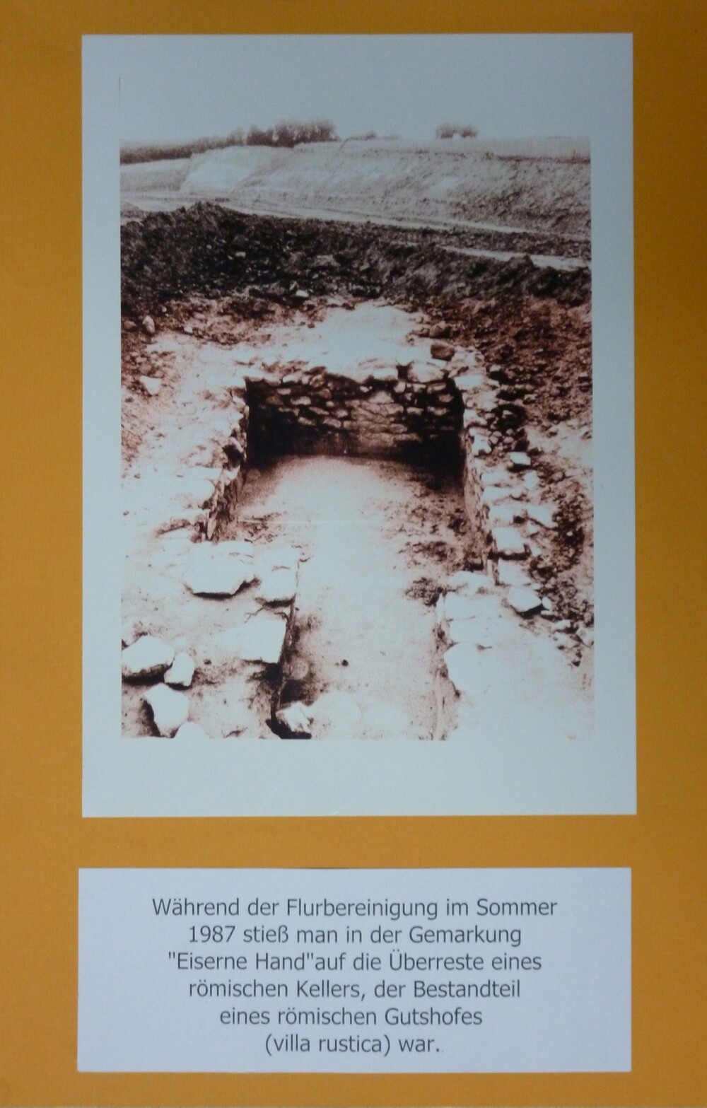 Ausstellungstafeln zu den römischen Funden in Guntersblum (Kulturverein Guntersblum CC BY-NC-SA)