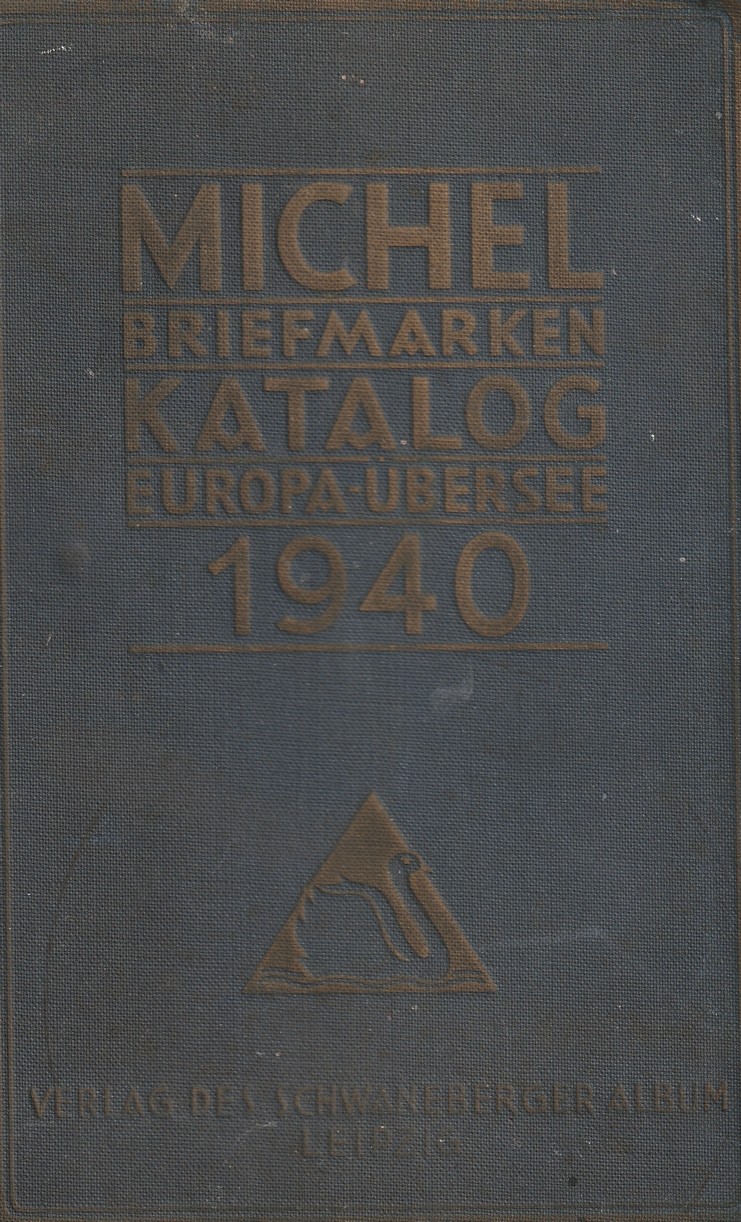 Michel Briefmarken Katalog 1940 (Kulturverein Guntersblum CC BY-NC-SA)
