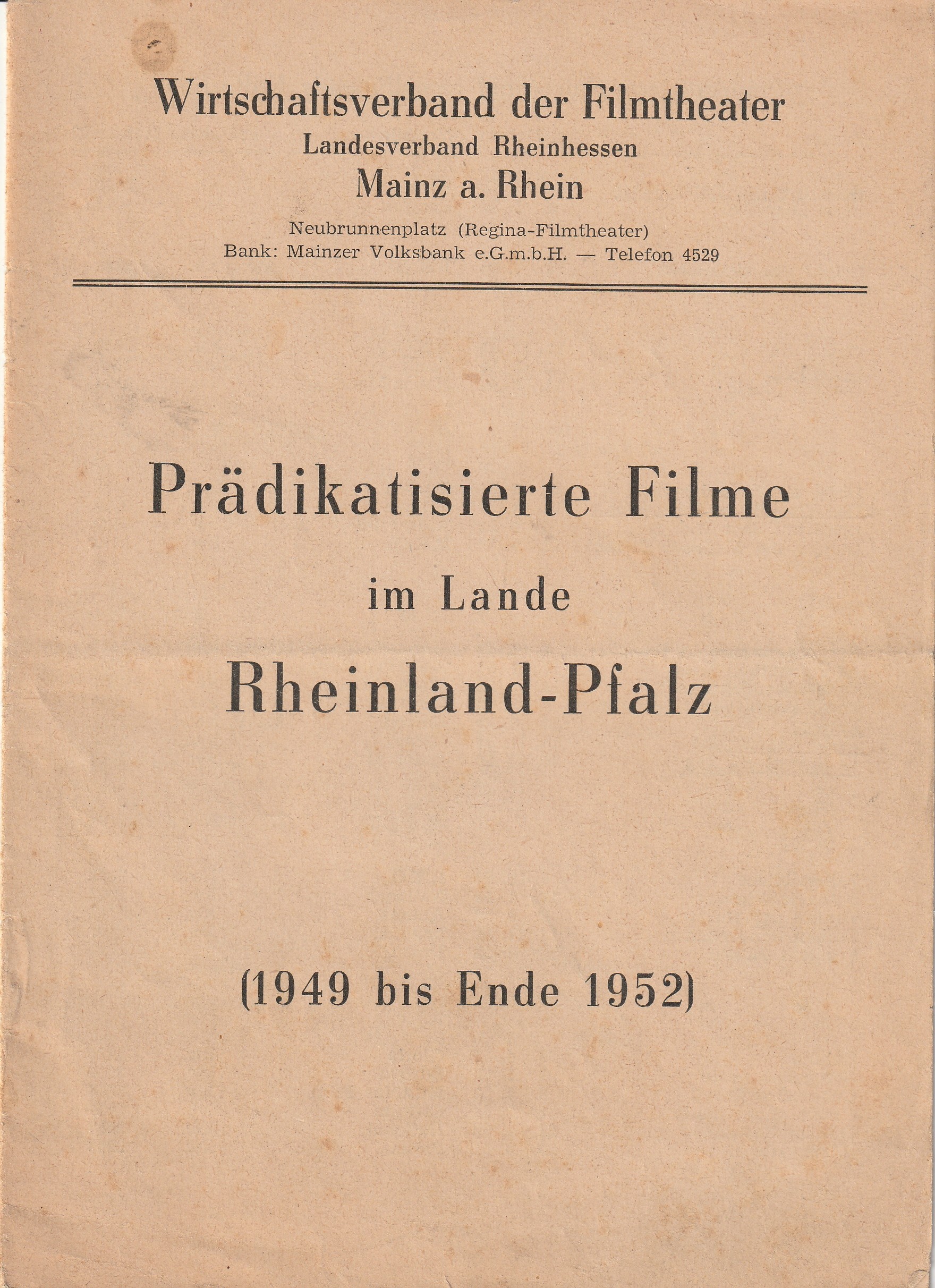 Prädikatisierte Filme im Lande Rheinland-Pfalz (Kulturverein Guntersblum CC BY-NC-SA)