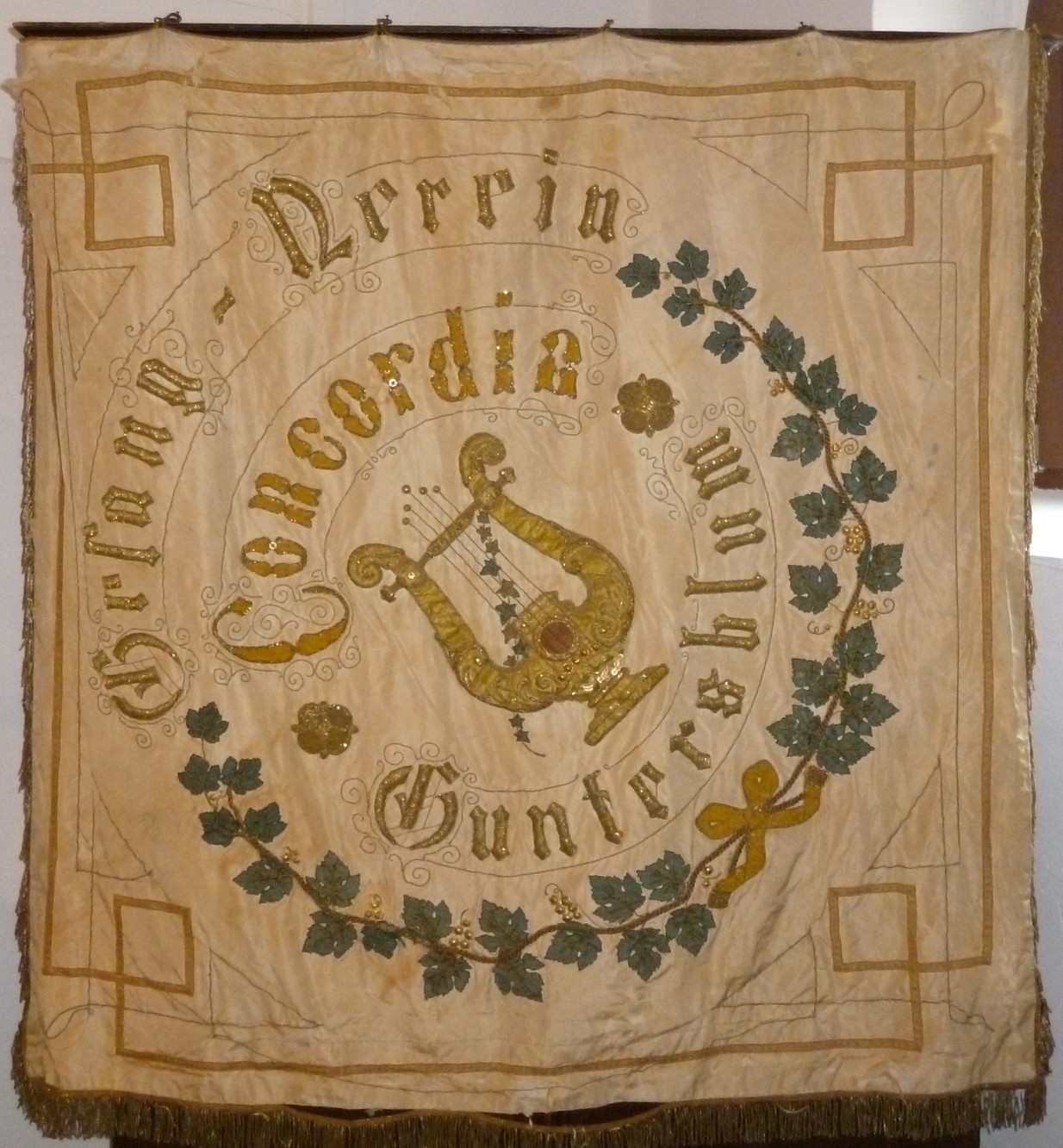 Fahne des Gesang-Verein Concordia Guntersblum (Kulturverein Guntersblum CC BY-NC-SA)
